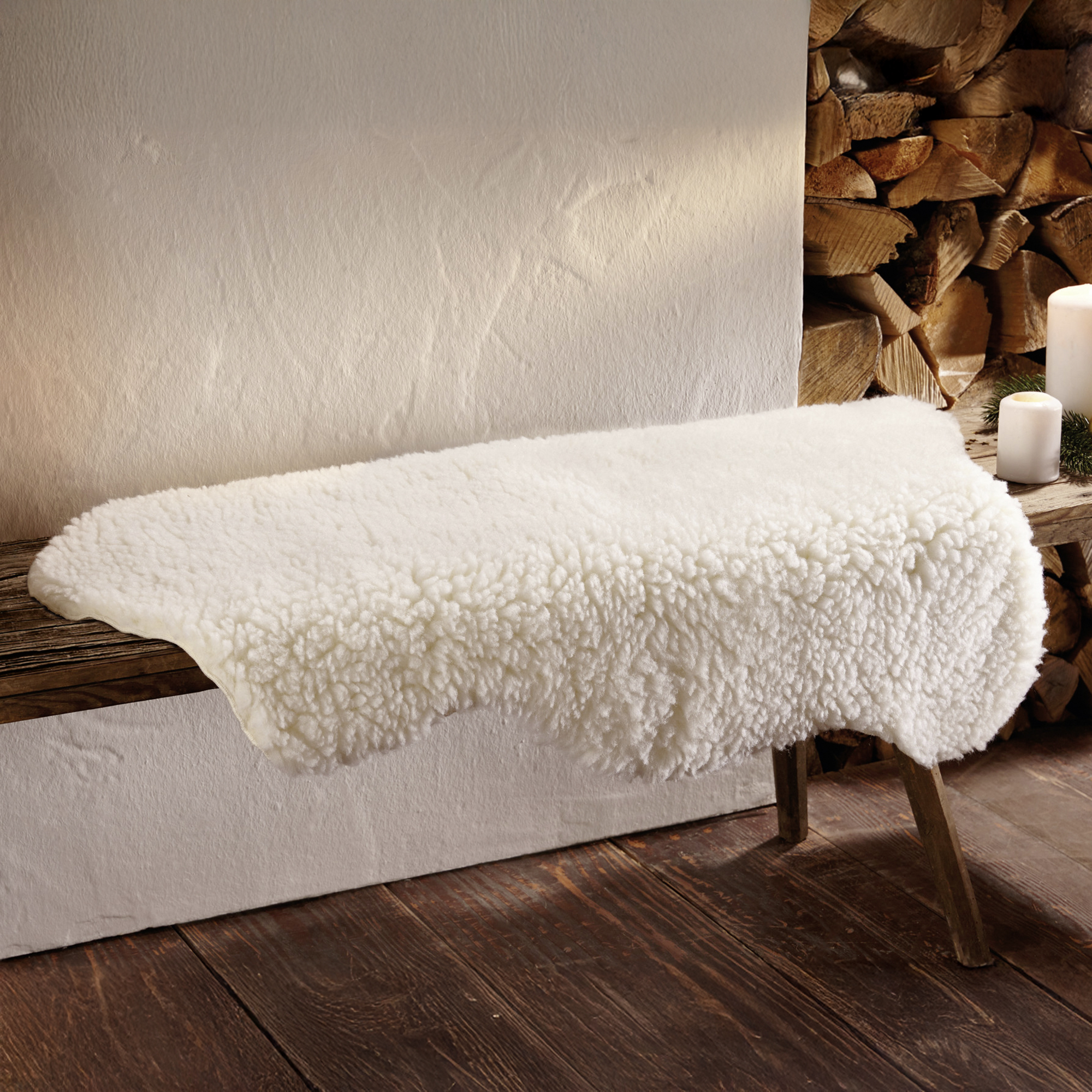 Acheter Fausse fourrure "mouton"  dans la boutique en ligne de Frank Flechtwaren pour Noël