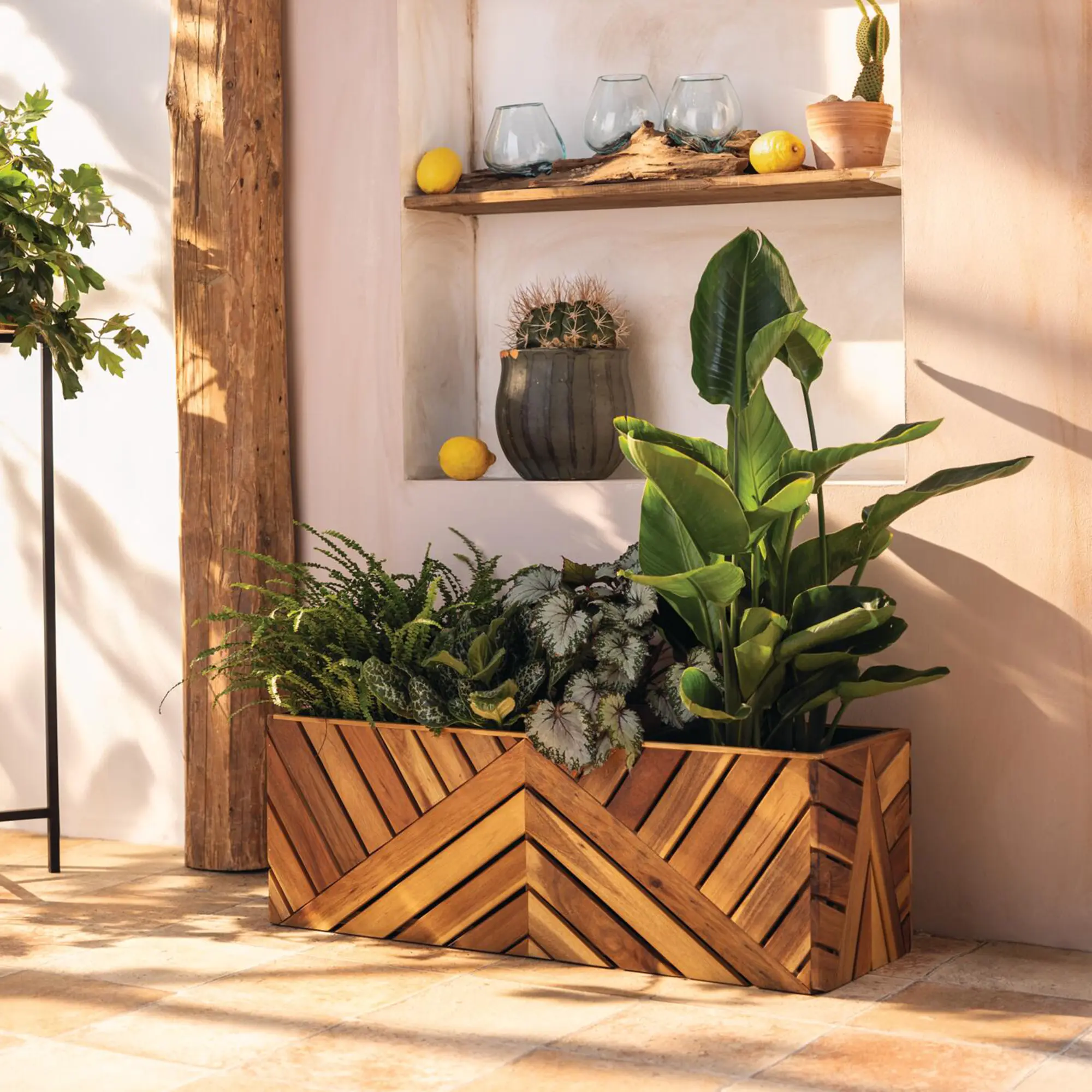 Acheter Jardinière "Recycling Wood"  dans la boutique en ligne de Frank Flechtwaren pour Pots de fleurs