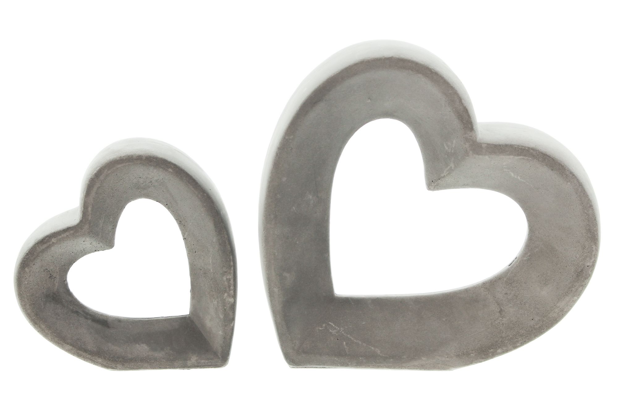 Acheter Lot de 2 cœurs "gris"  dans la boutique en ligne de Frank Flechtwaren pour Pâques