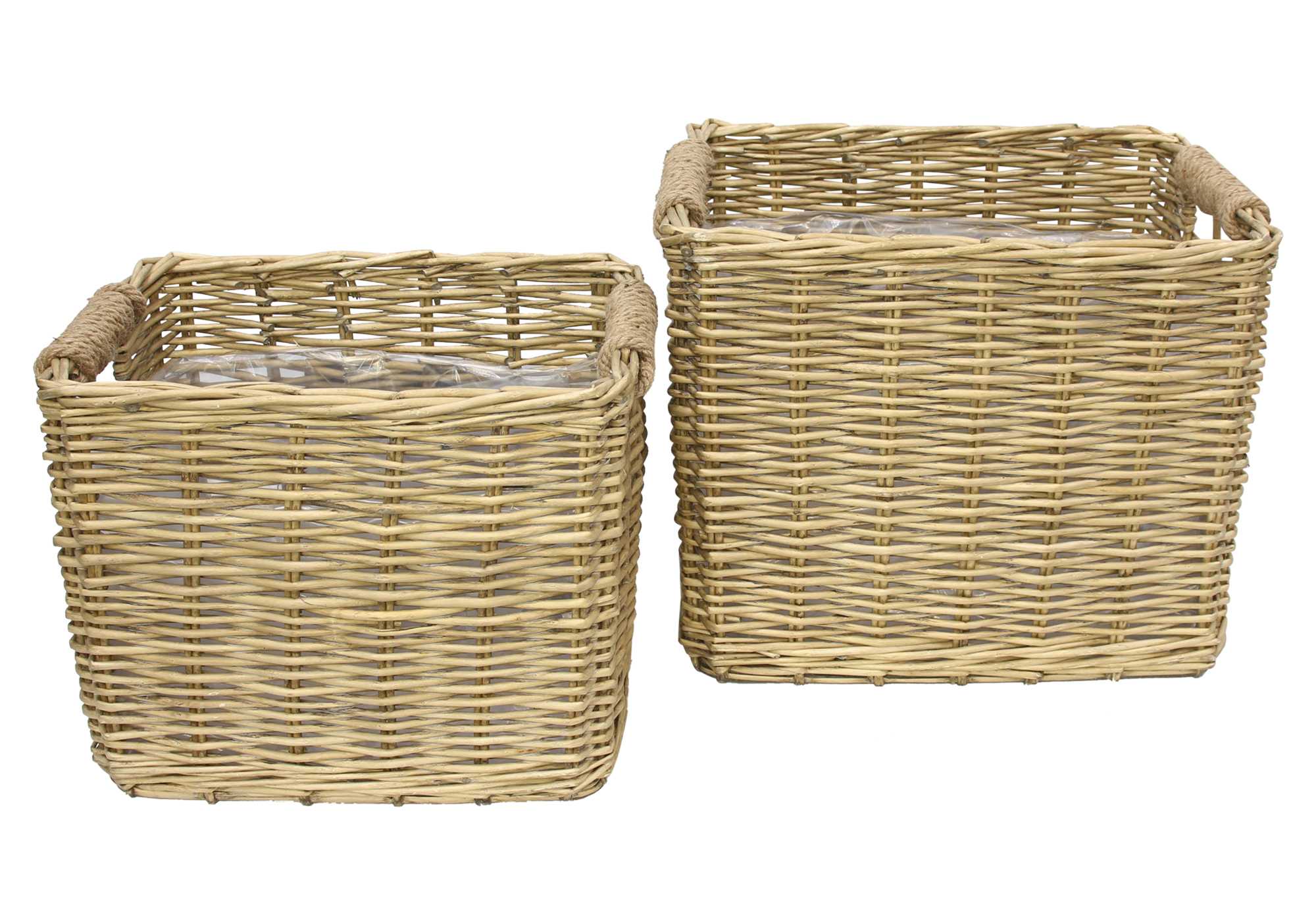 Acheter Lot de 2 paniers à plantes "osier chic"  dans la boutique en ligne de Frank Flechtwaren pour Jardinières corbeilles