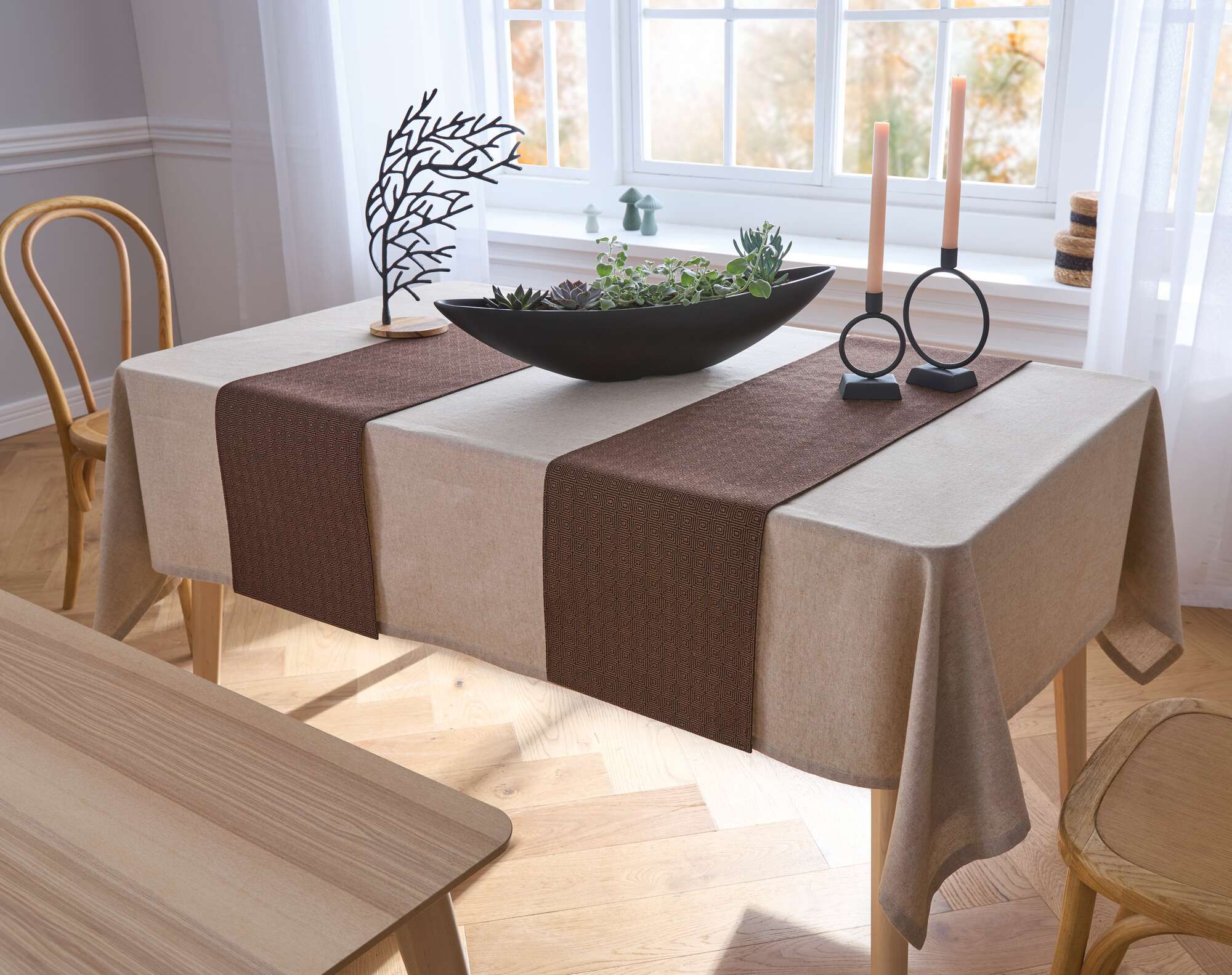 Acheter Chemin de table "Coffee Brown"  dans la boutique en ligne de Frank Flechtwaren pour Chemins de table