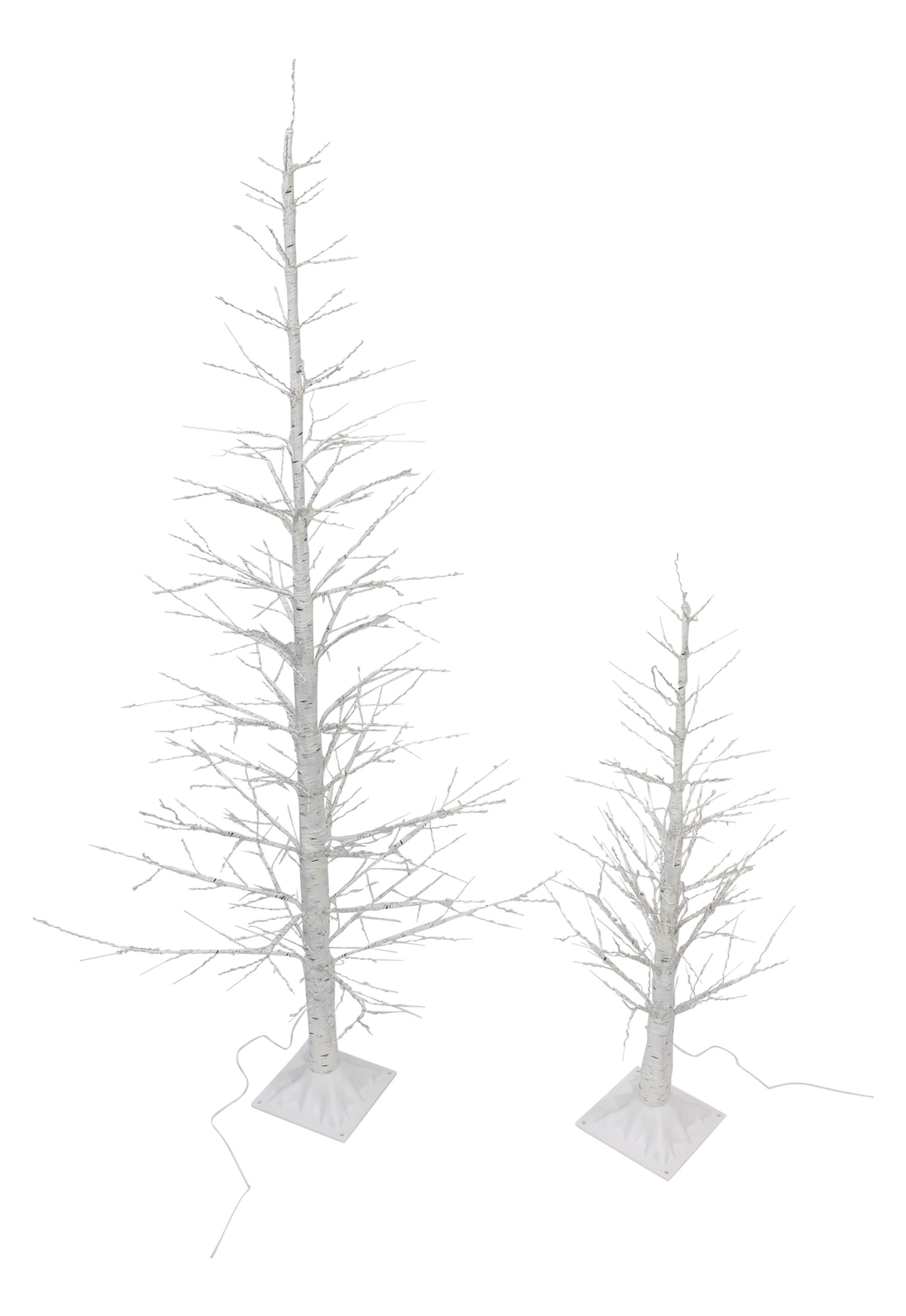 Acheter Lot de 2 sapins LED "White Christmas"  dans la boutique en ligne de Frank Flechtwaren pour Série titre Noël