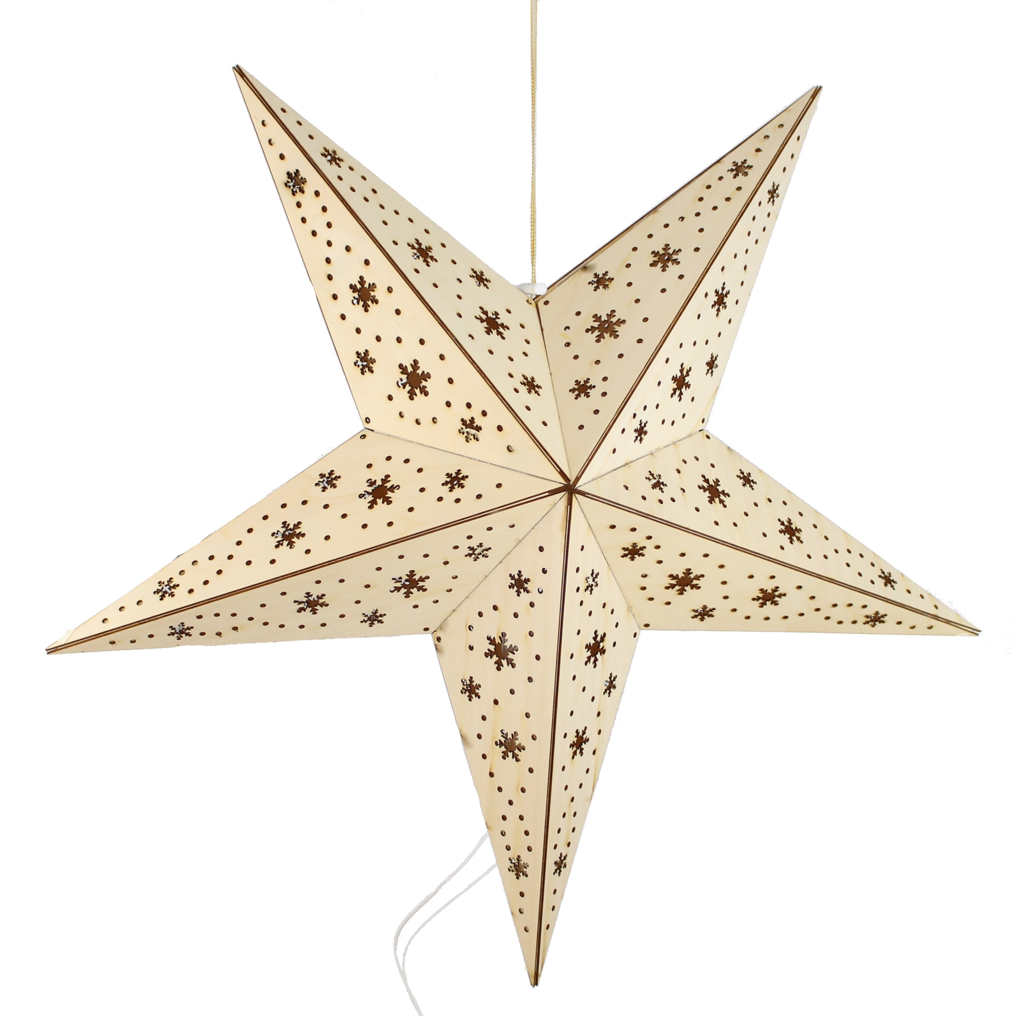 Acheter Étoile en bois avec guirlande LED  dans la boutique en ligne de Frank Flechtwaren pour Décorations à suspendre