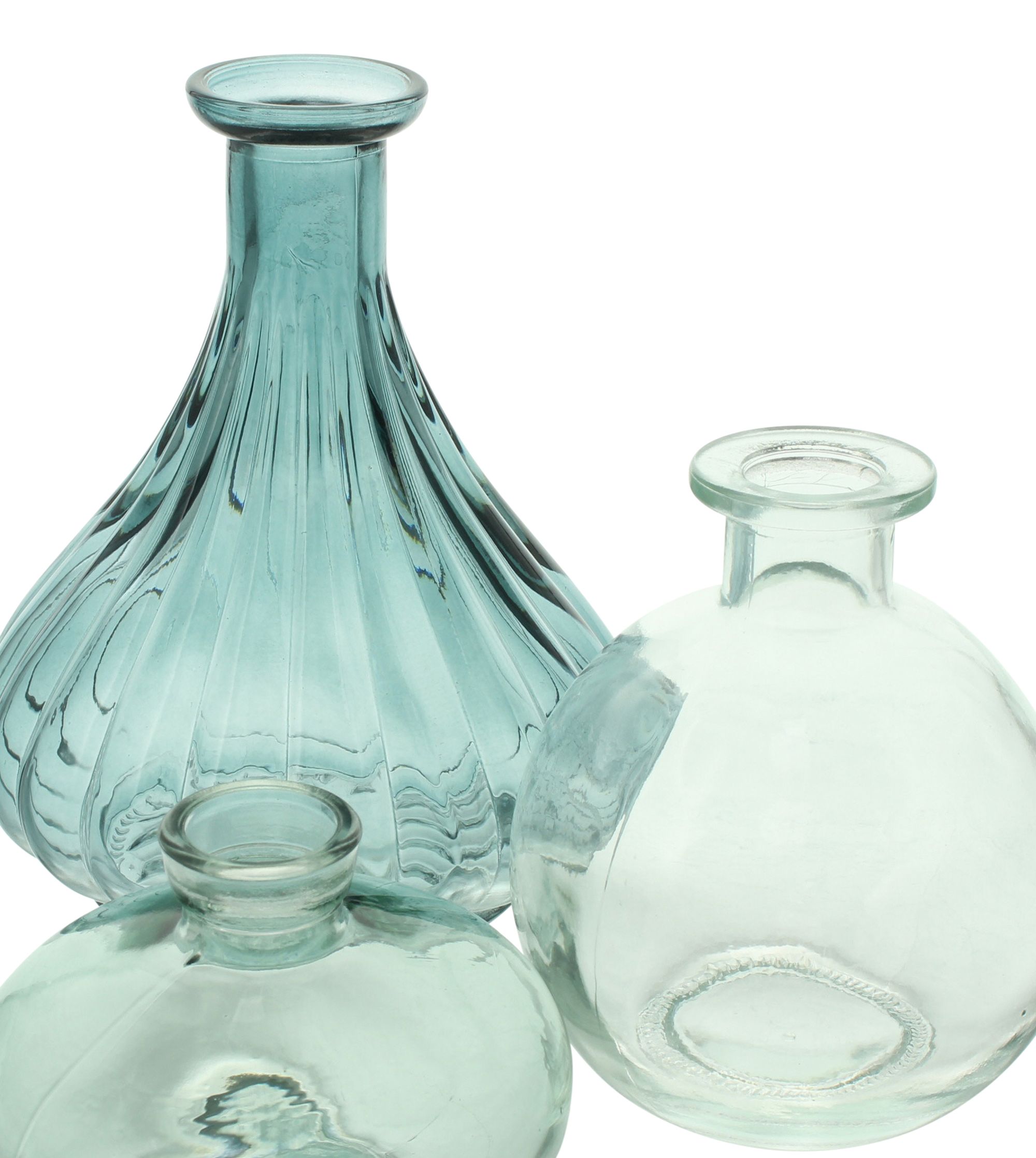 Acheter Lot de 3 vases décoratifs "Blue Shades"  dans la boutique en ligne de Frank Flechtwaren pour Vases