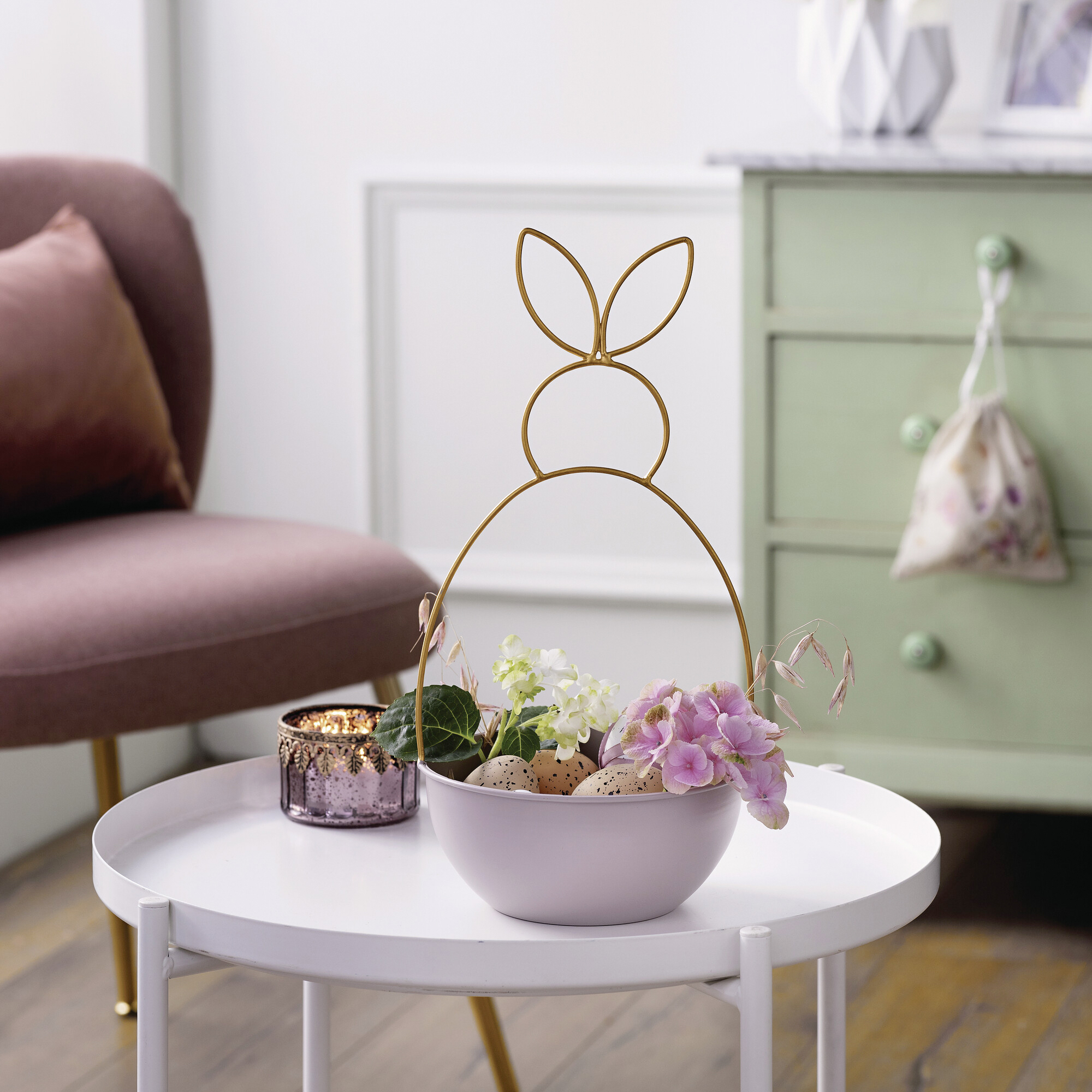Acheter Coupe "lapin doré"  dans la boutique en ligne de Frank Flechtwaren pour Pâques