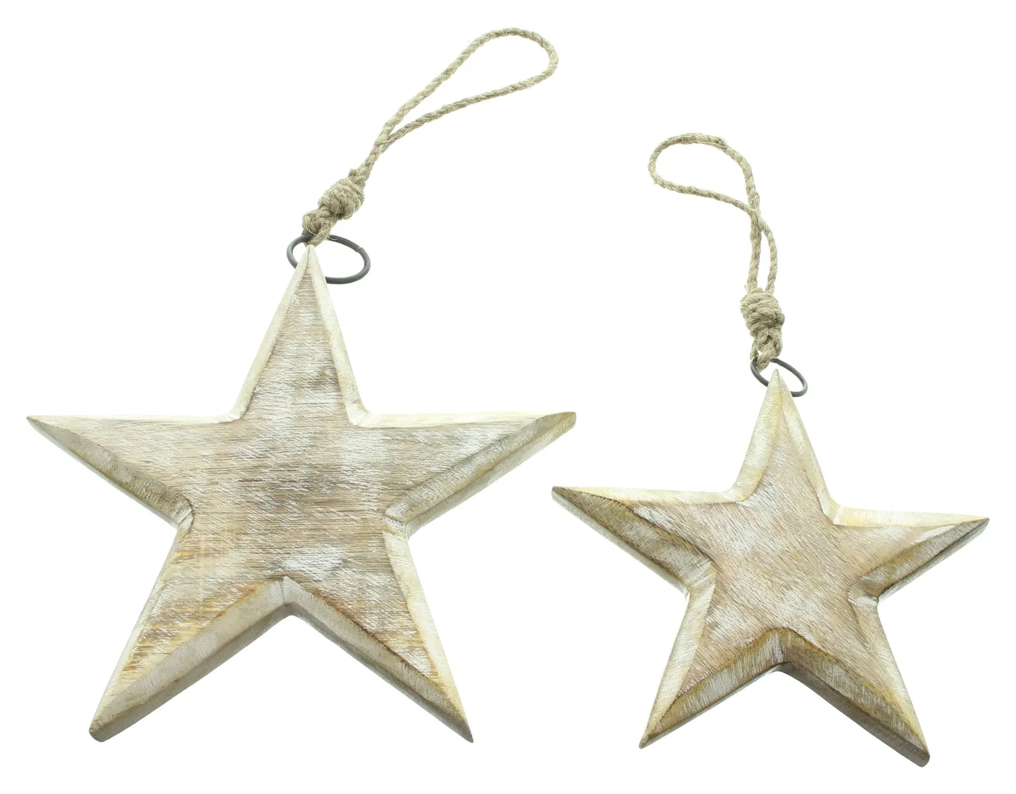 Acheter Lot de 2 suspensions "étoile"  dans la boutique en ligne de Frank Flechtwaren pour Décorations pour sapins de Noël