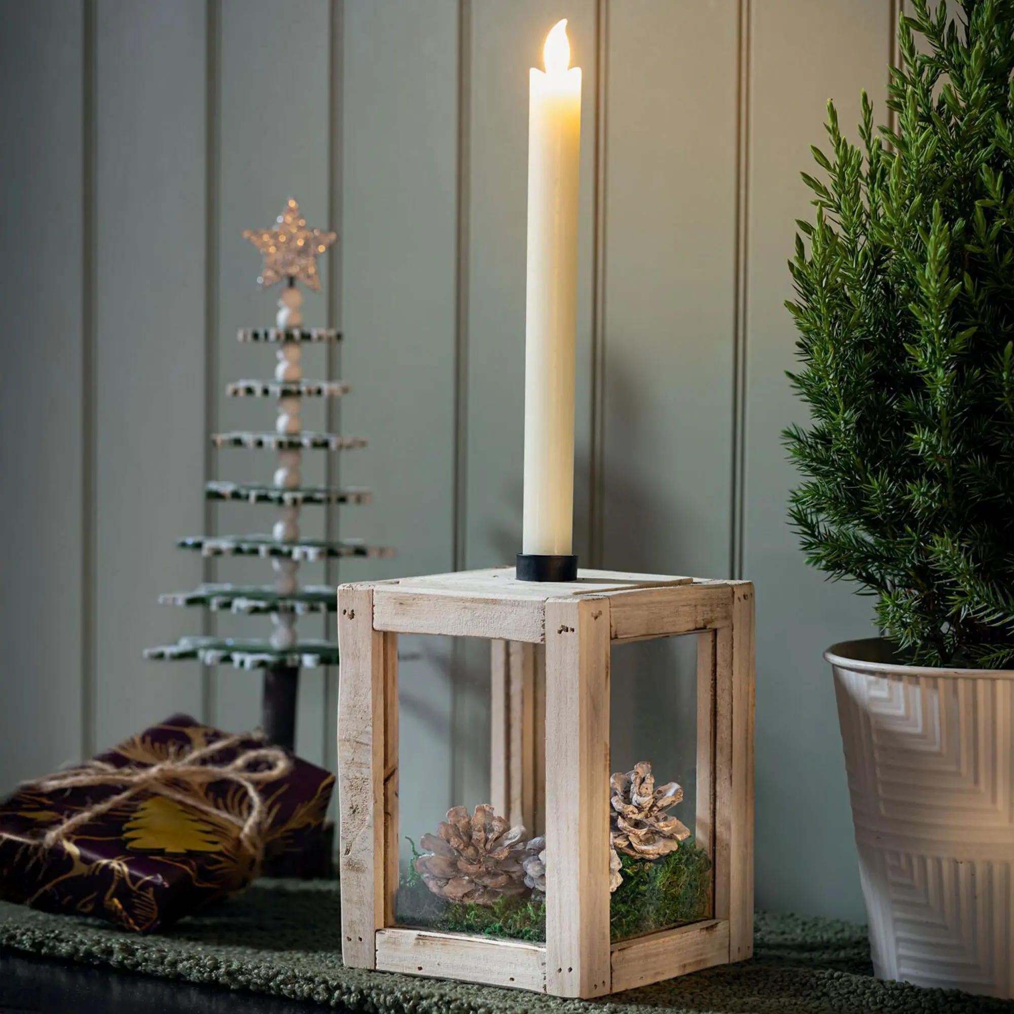 Acheter Boîte porte-bougie "moderne"  dans la boutique en ligne de Frank Flechtwaren