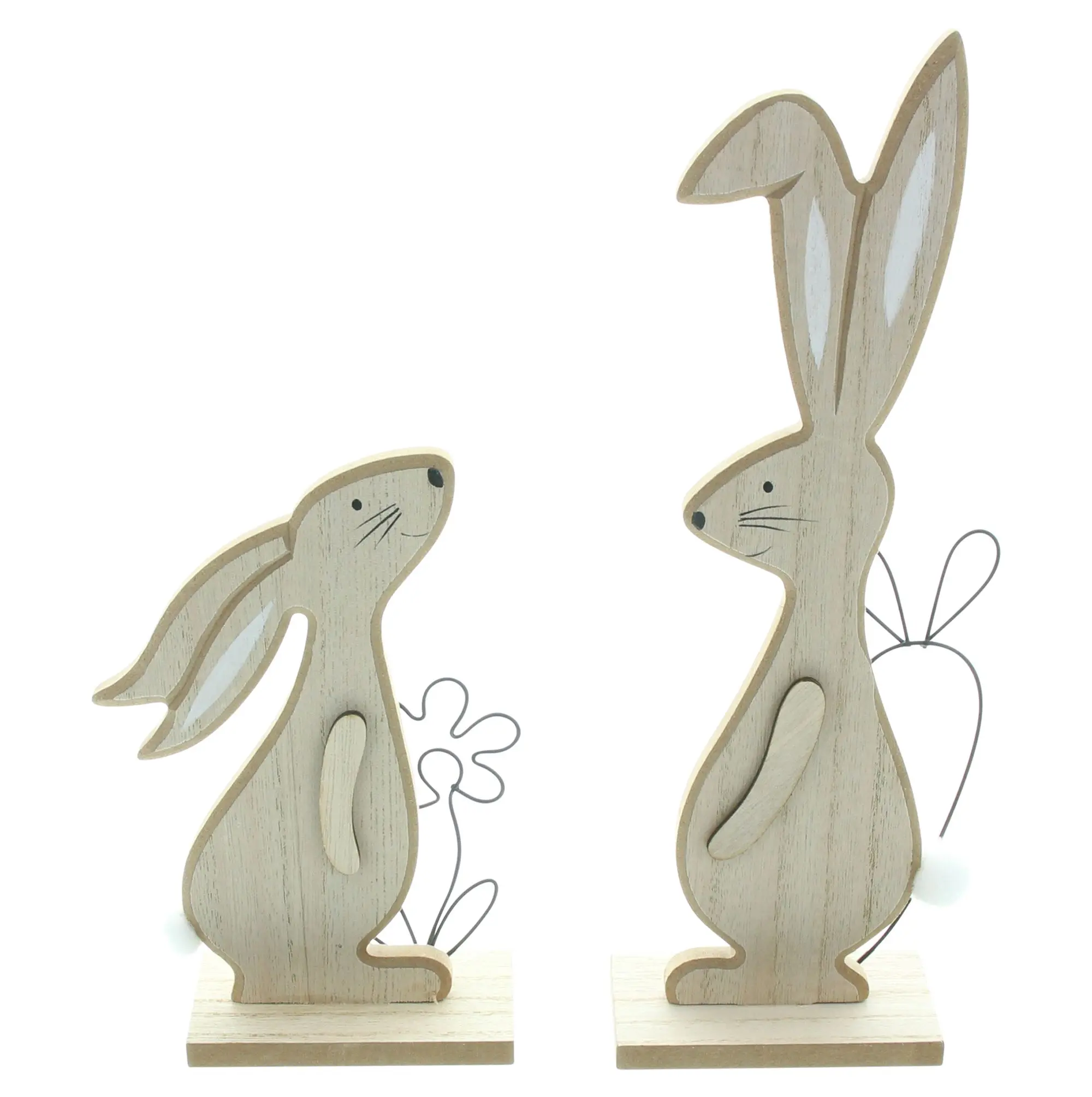 Acheter Lot de 2 lapins "nature"  dans la boutique en ligne de Frank Flechtwaren pour Lapin &amp; co