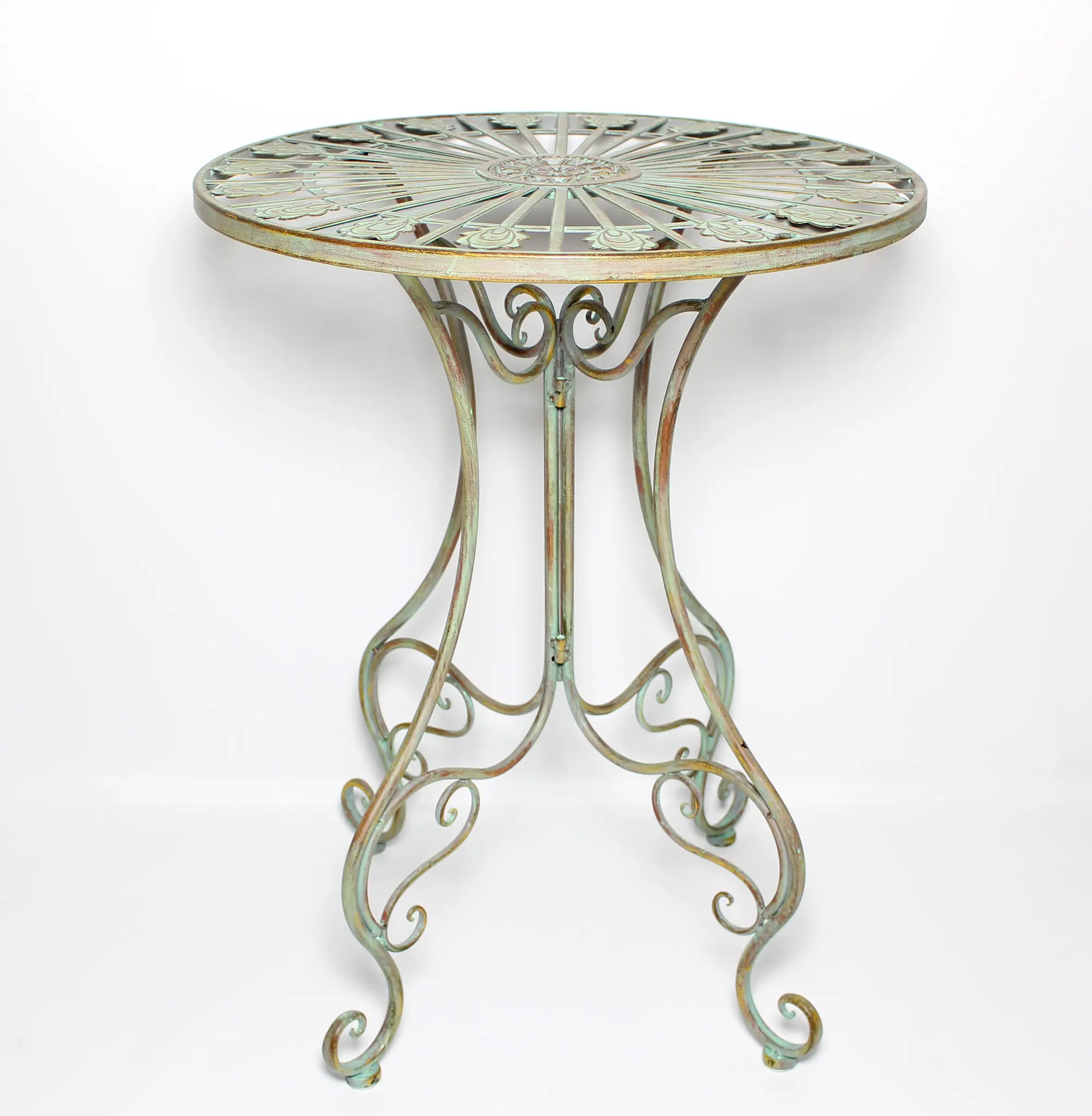 Acheter Table en métal "oeil de paon"  dans la boutique en ligne de Frank Flechtwaren pour Tables