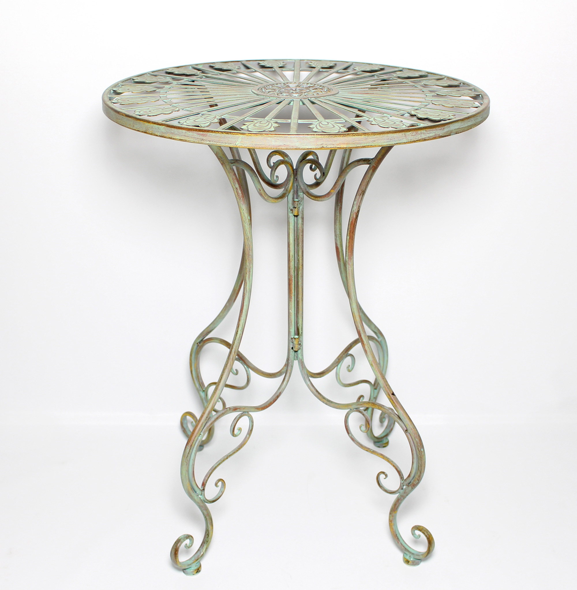 Acheter Table en métal "oeil de paon"  dans la boutique en ligne de Frank Flechtwaren pour Tables