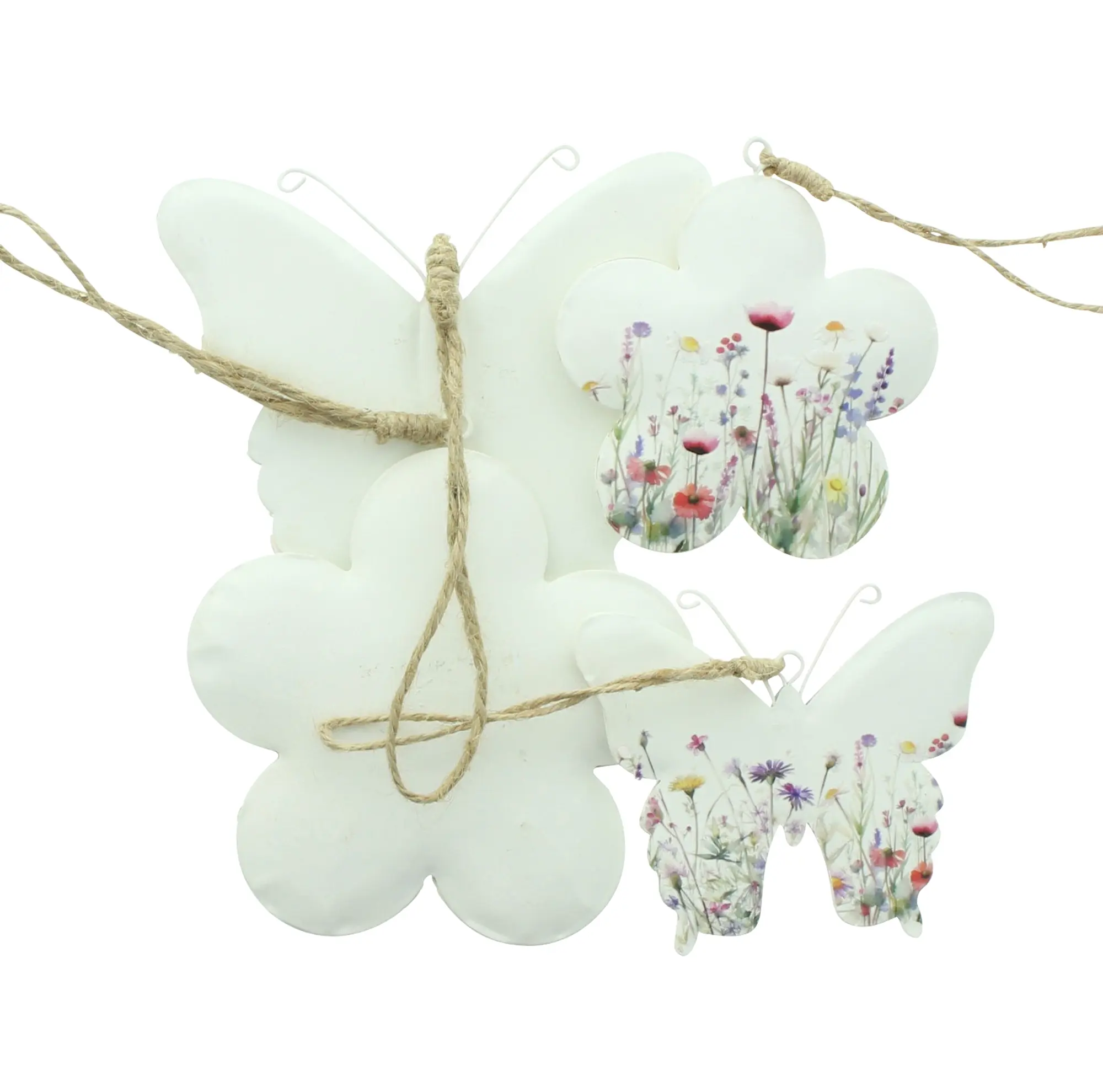Acheter Lot de 4 suspensions "prairie printanière"  dans la boutique en ligne de Frank Flechtwaren pour Décorations à suspendre