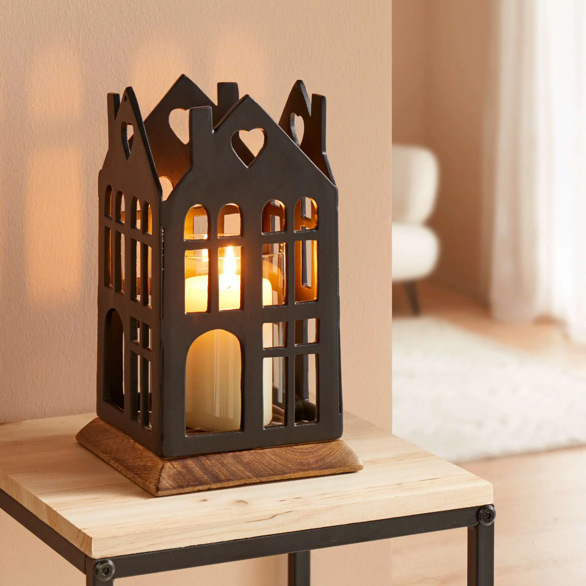 Acheter Photophore "maison"  dans la boutique en ligne de Frank Flechtwaren