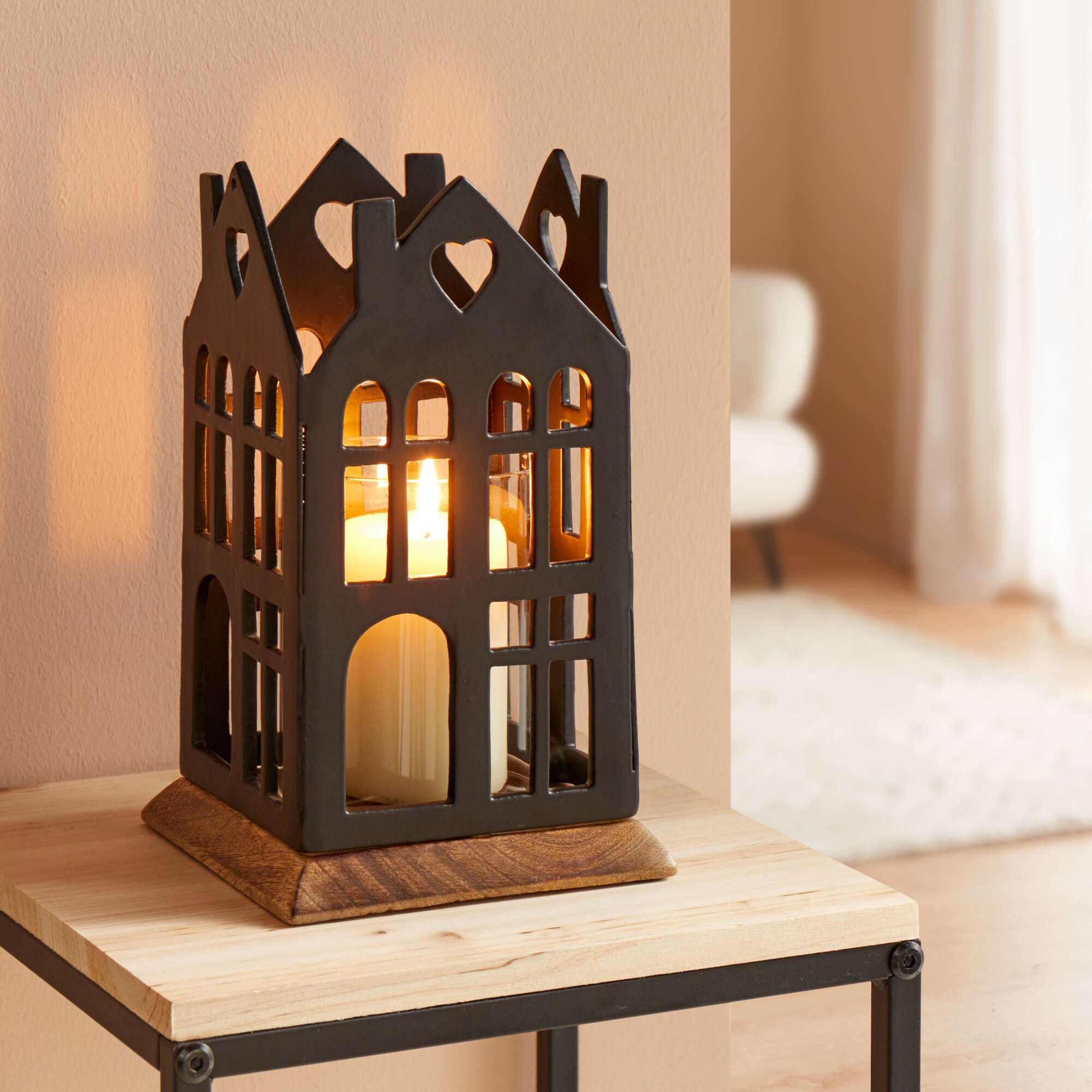 Acheter Photophore "maison"  dans la boutique en ligne de Frank Flechtwaren
