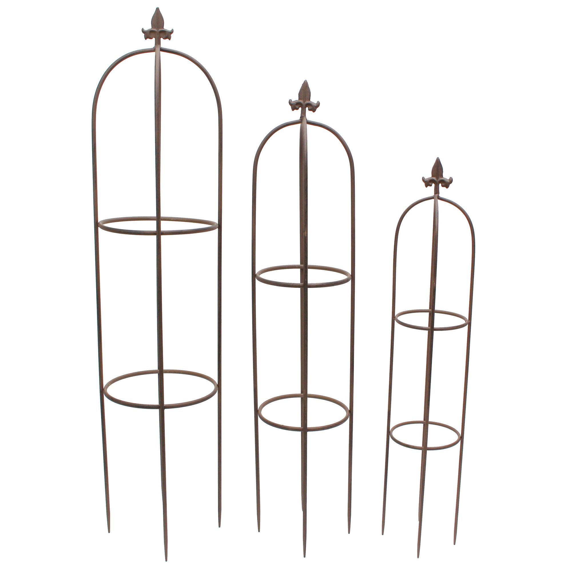 Acheter Lot de 3 tuteurs "fleur de lys" dans la boutique en ligne de Frank Flechtwaren pour Treillis & arceaux Acheter Lot de 3 tuteurs "fleur de lys" dans la boutique en ligne de Frank Flechtwaren pour Treillis & arceaux