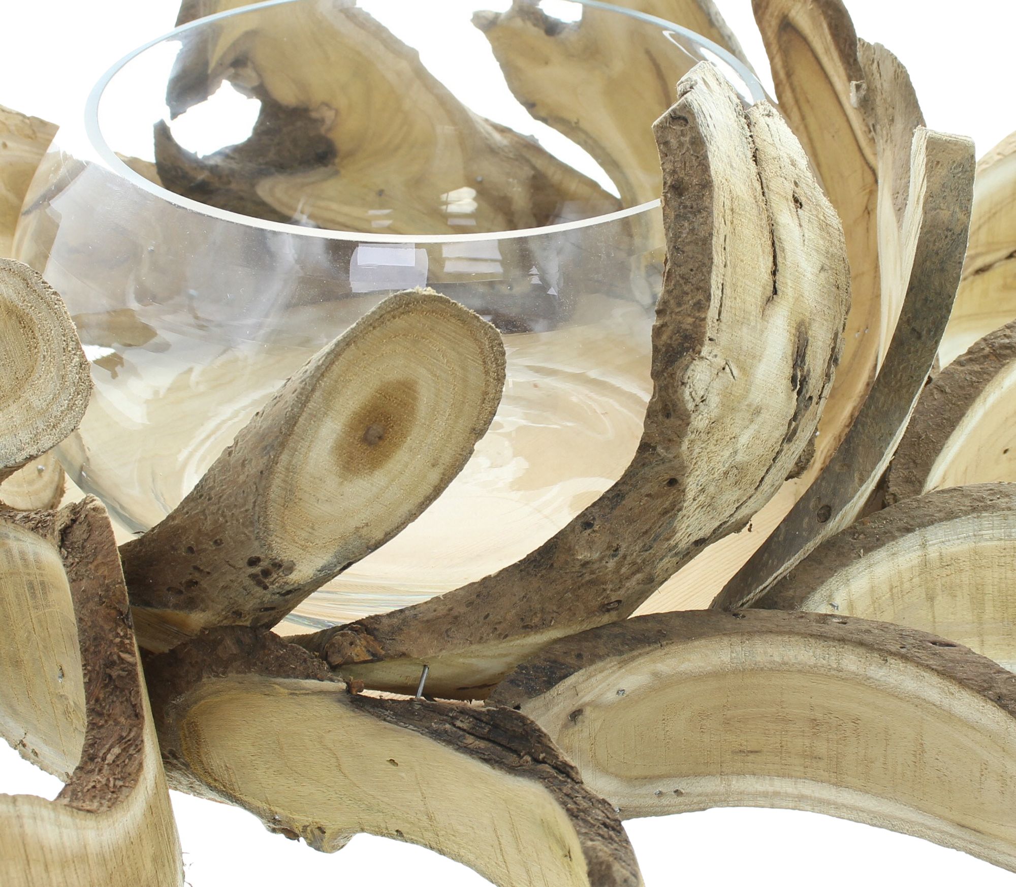 Acheter Photophore "Disques en bois"  dans la boutique en ligne de Frank Flechtwaren pour Nouvel arrivage