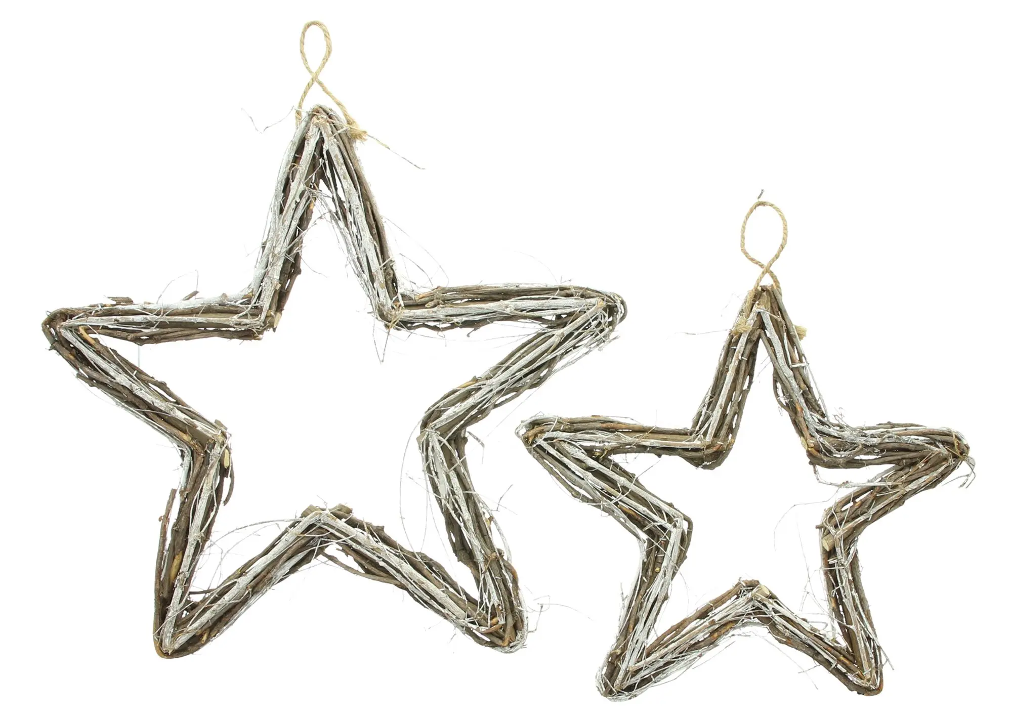 Acheter Lot de 2 étoiles "rustique" dans la boutique en ligne de Frank Flechtwaren pour Décorations à suspendre Acheter Lot de 2 étoiles "rustique" dans la boutique en ligne de Frank Flechtwaren pour Décorations à suspendre