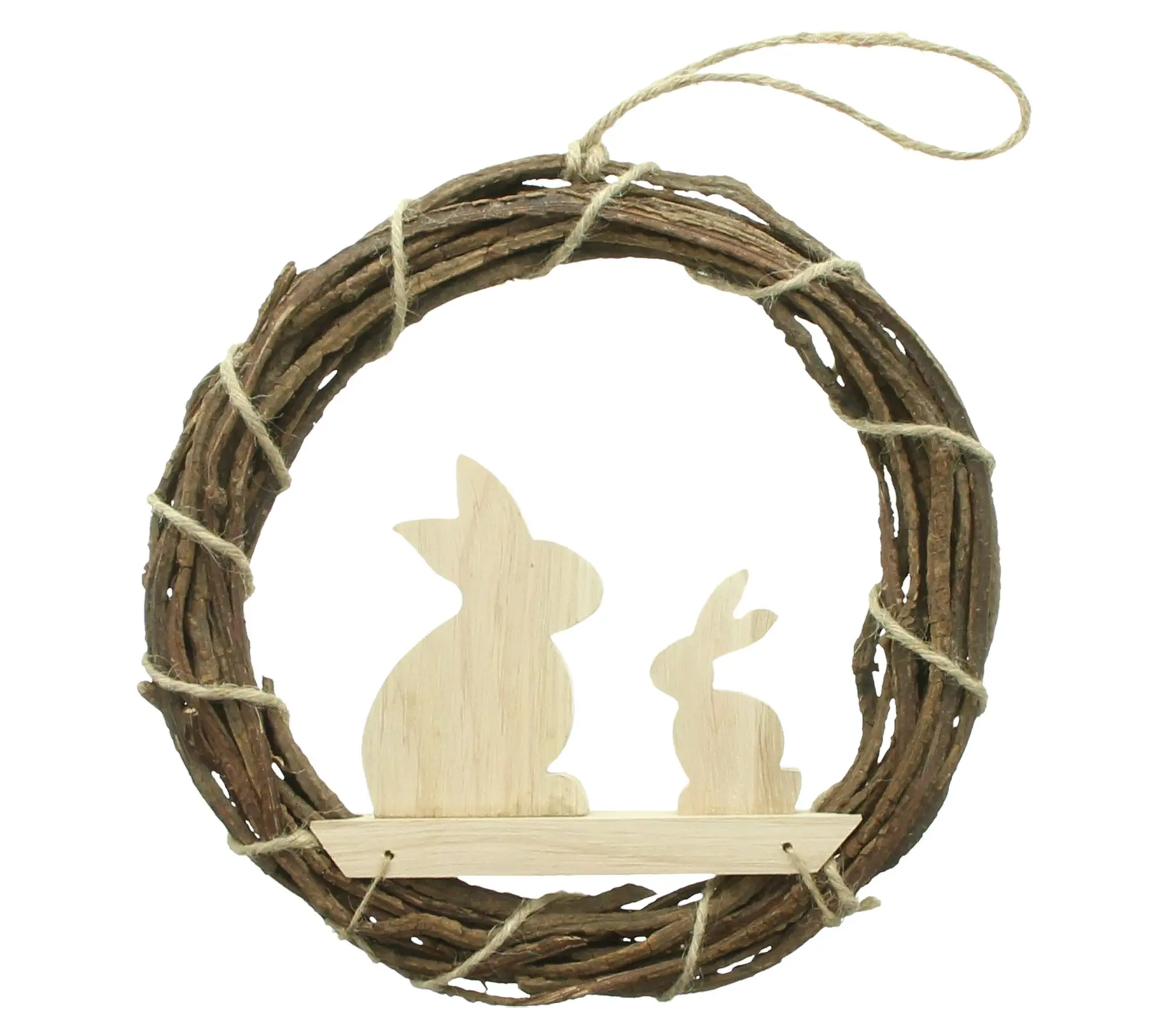 Acheter Couronne "couple de lapins"  dans la boutique en ligne de Frank Flechtwaren pour Décoration de jardin