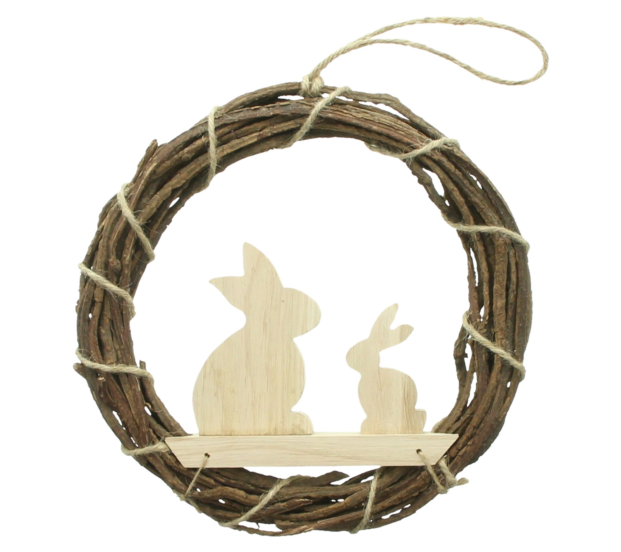 Acheter Couronne "couple de lapins"  dans la boutique en ligne de Frank Flechtwaren pour Couronnes de Pâques