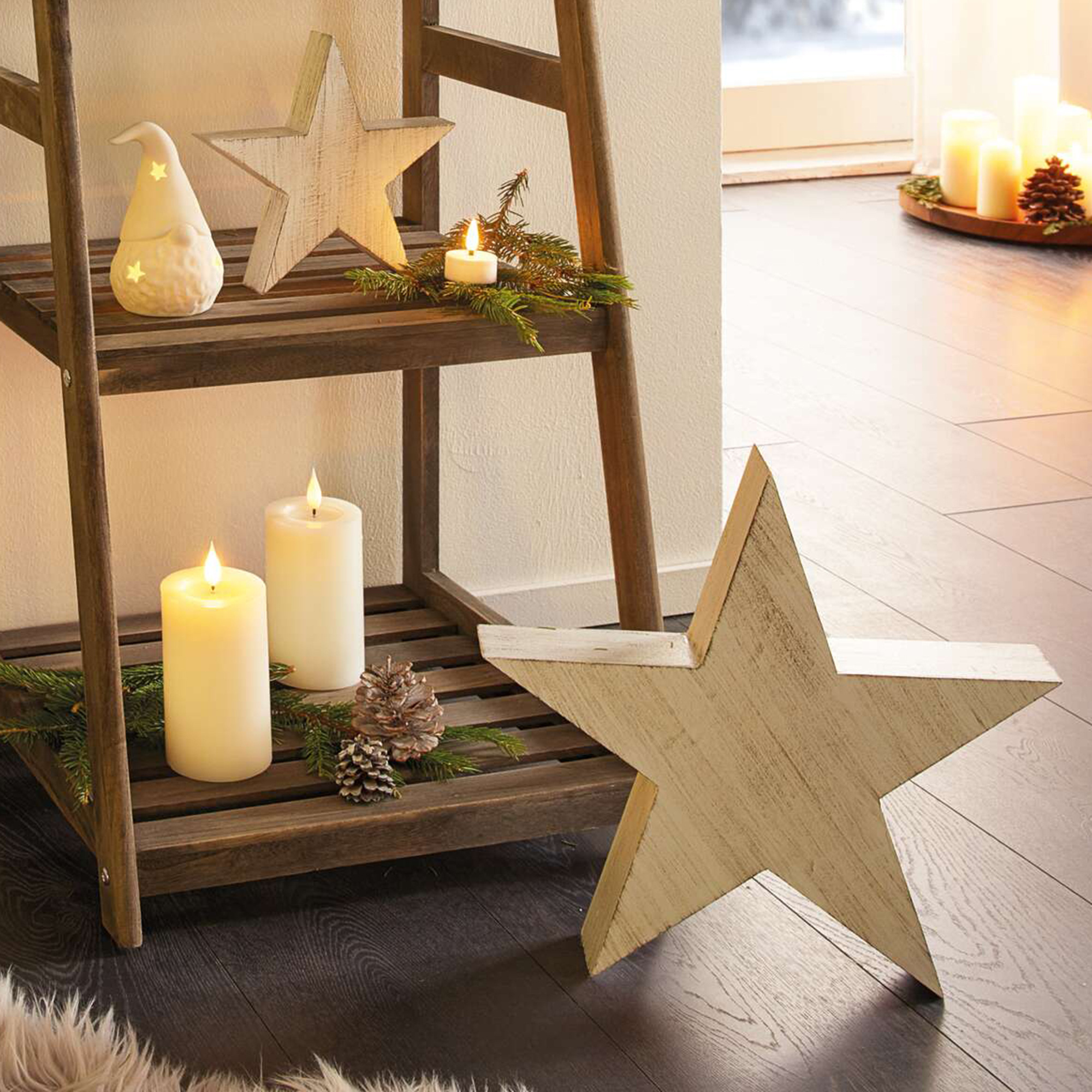 Acheter Lot de 2 étoiles "Whitewashed"  dans la boutique en ligne de Frank Flechtwaren