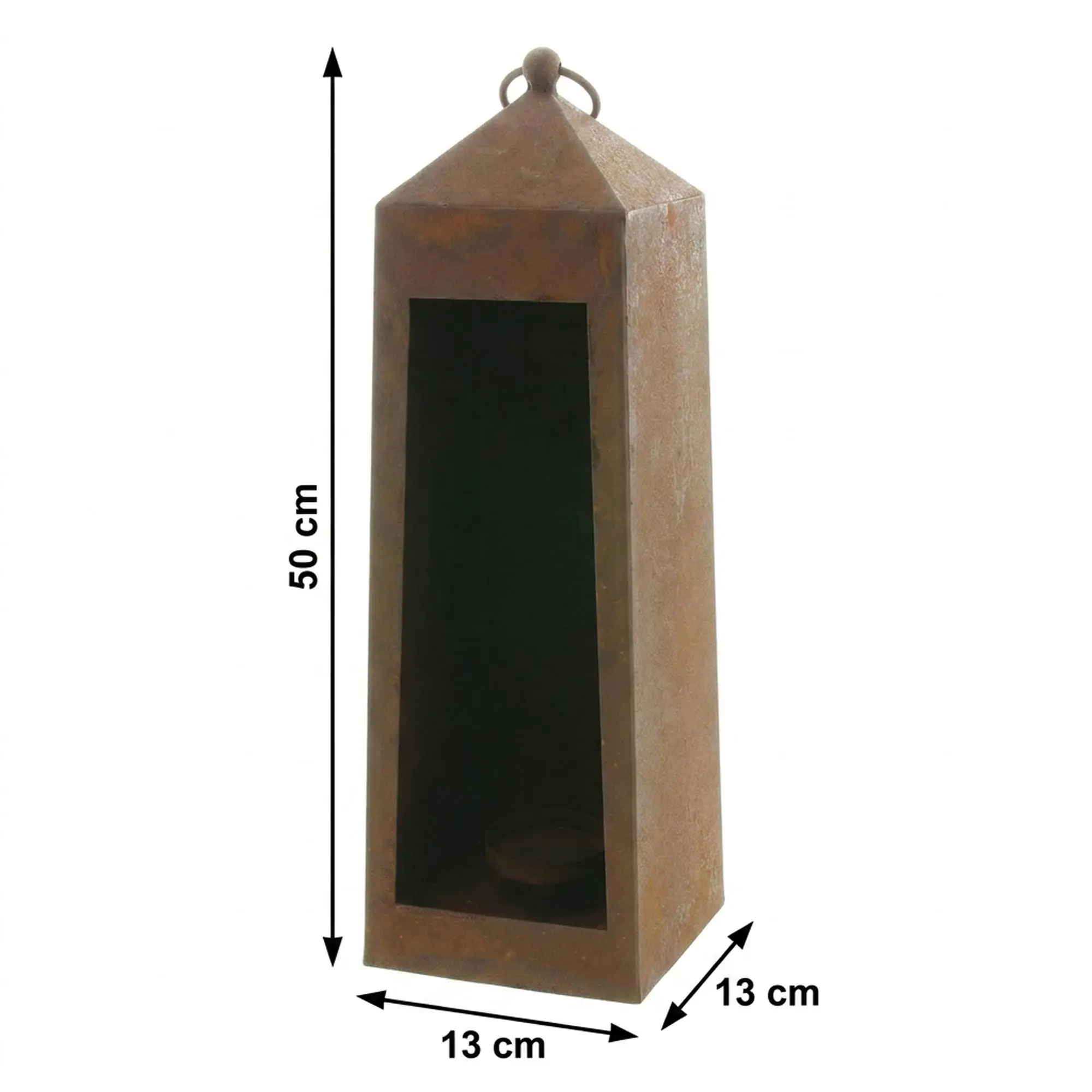 Acheter Porte-bougie "lanterne rouillée"  dans la boutique en ligne de Frank Flechtwaren pour Barbecue &amp; détente