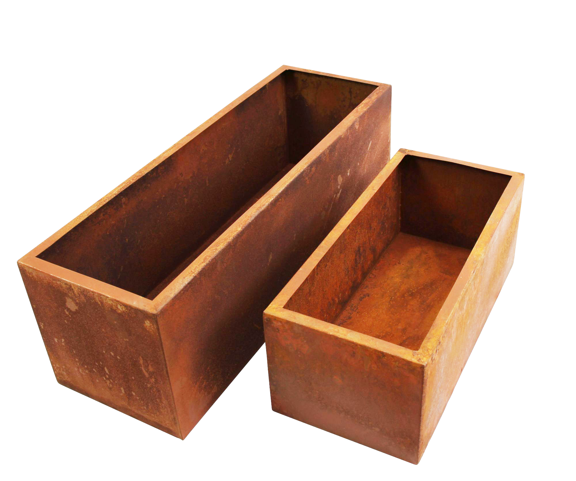 Acheter Lot de 2 jardinières "rouille"  dans la boutique en ligne de Frank Flechtwaren pour Pots de fleurs