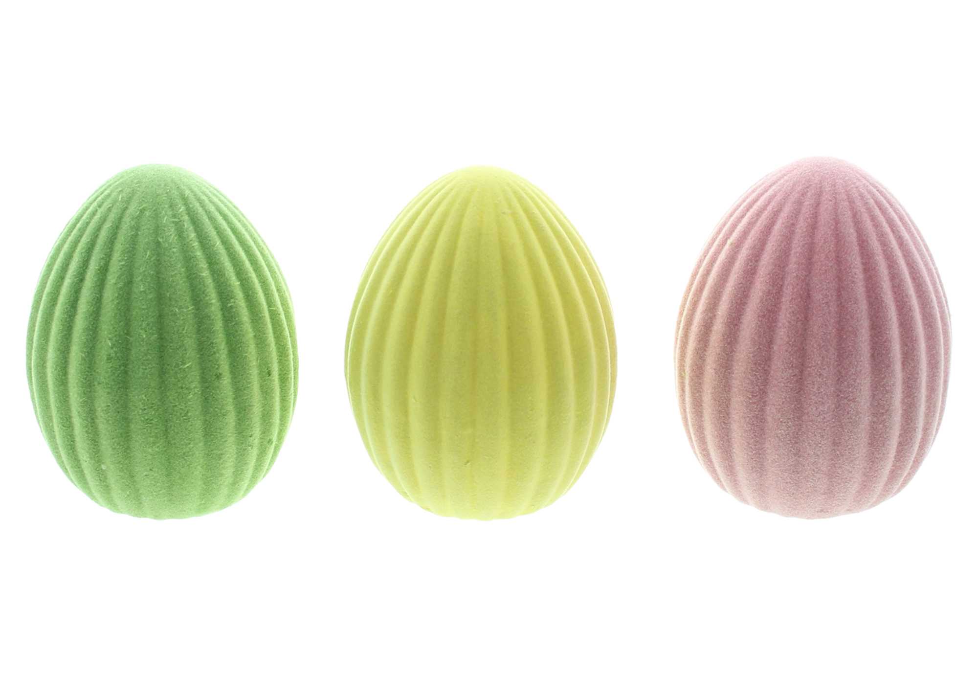 Acheter Lot de 3 oeufs décoratifs "colorés"  dans la boutique en ligne de Frank Flechtwaren pour Pâques
