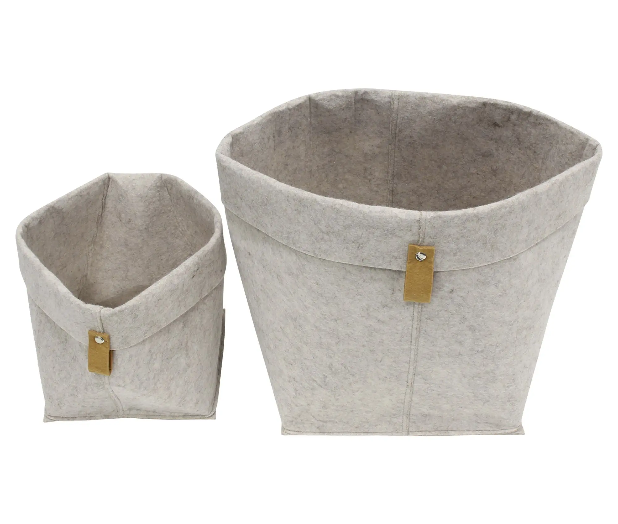 Acheter Lot de 2 sacs en feutre "pure"  dans la boutique en ligne de Frank Flechtwaren pour Paniers de remplissage &amp; universels