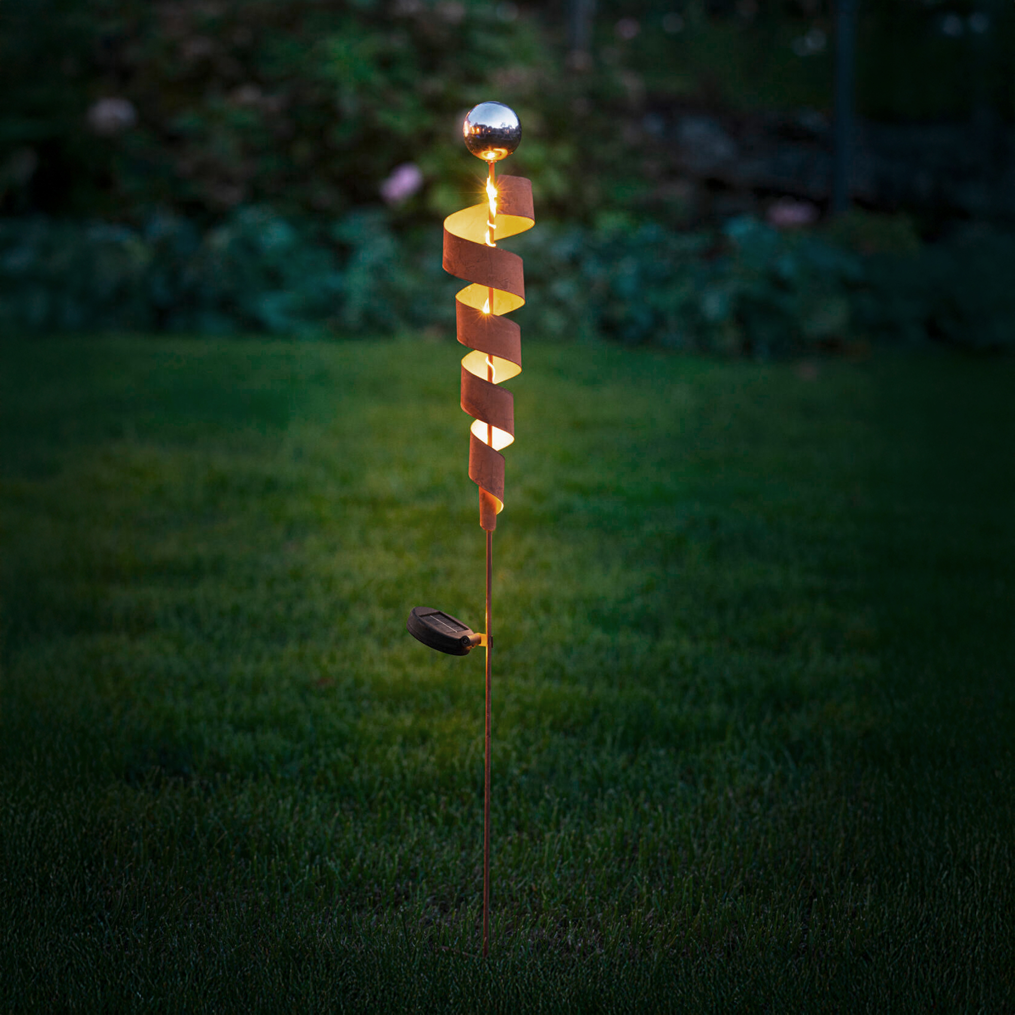 Acheter Pic solaire " spirale"  dans la boutique en ligne de Frank Flechtwaren pour Luminaires de jardin