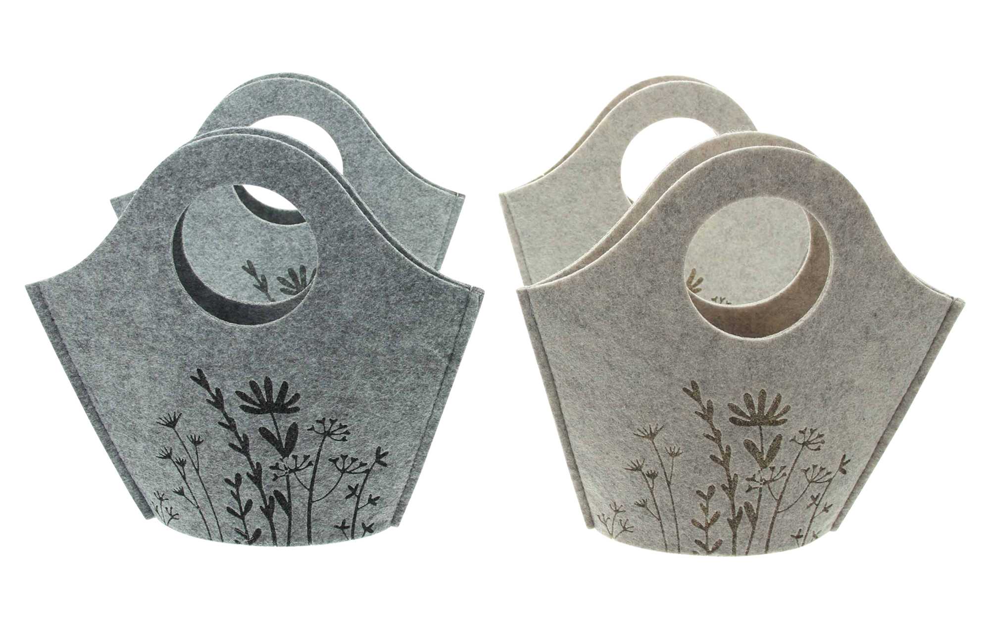 Acheter Lot de 4 sacs en feutre "prairie fleurie"  dans la boutique en ligne de Frank Flechtwaren pour Pâques
