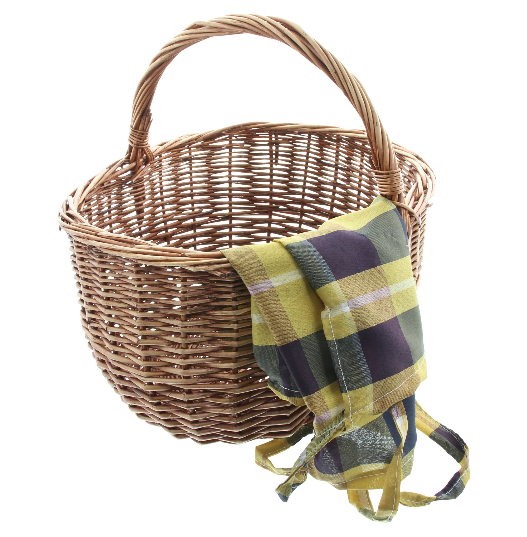 Acheter Panier à courses " tissu à carreaux"  dans la boutique en ligne de Frank Flechtwaren pour Paniers à provisions