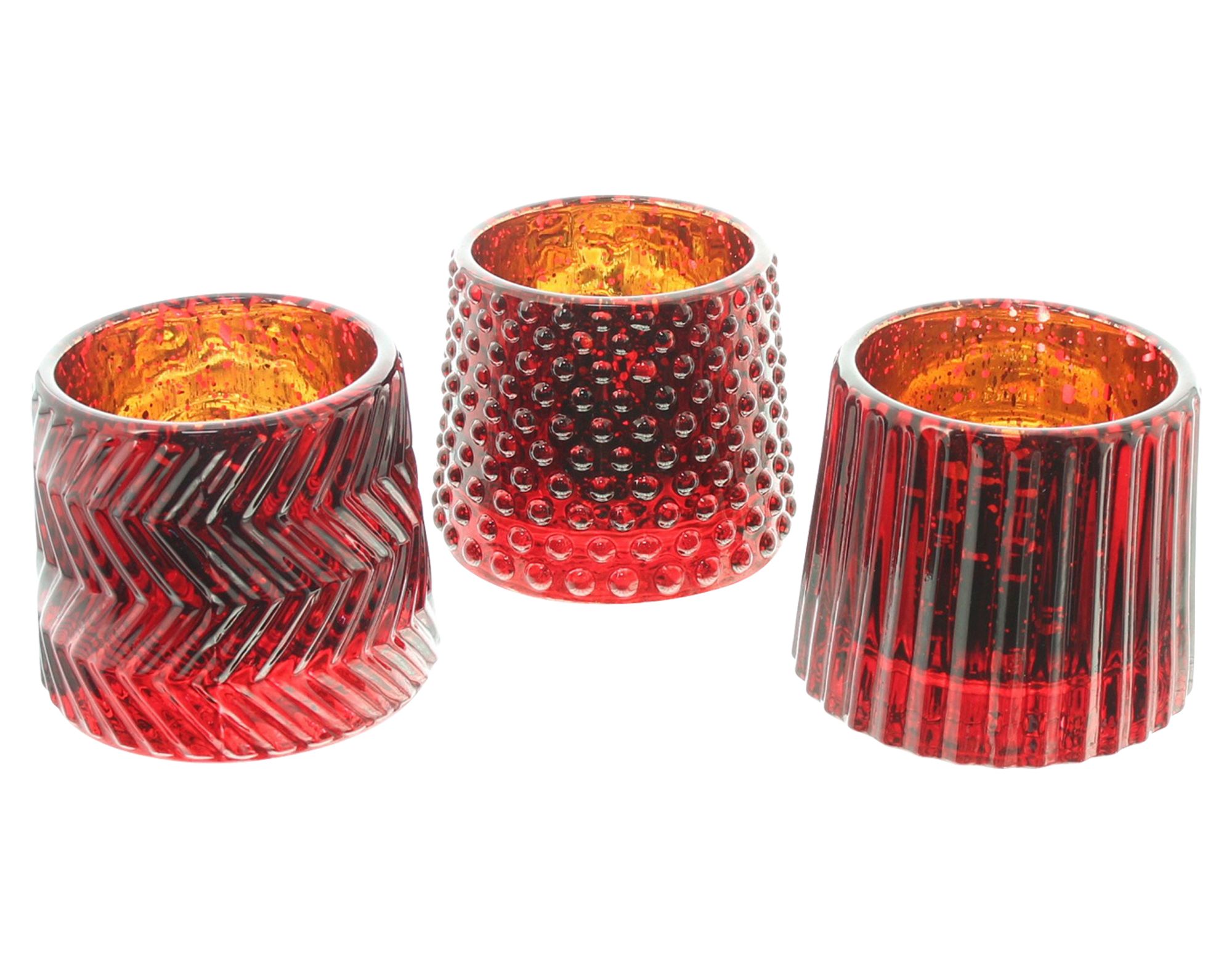 Acheter Porte-bougies « Structure », lot de 3 dans la boutique en ligne de Frank Flechtwaren pour Lumignons