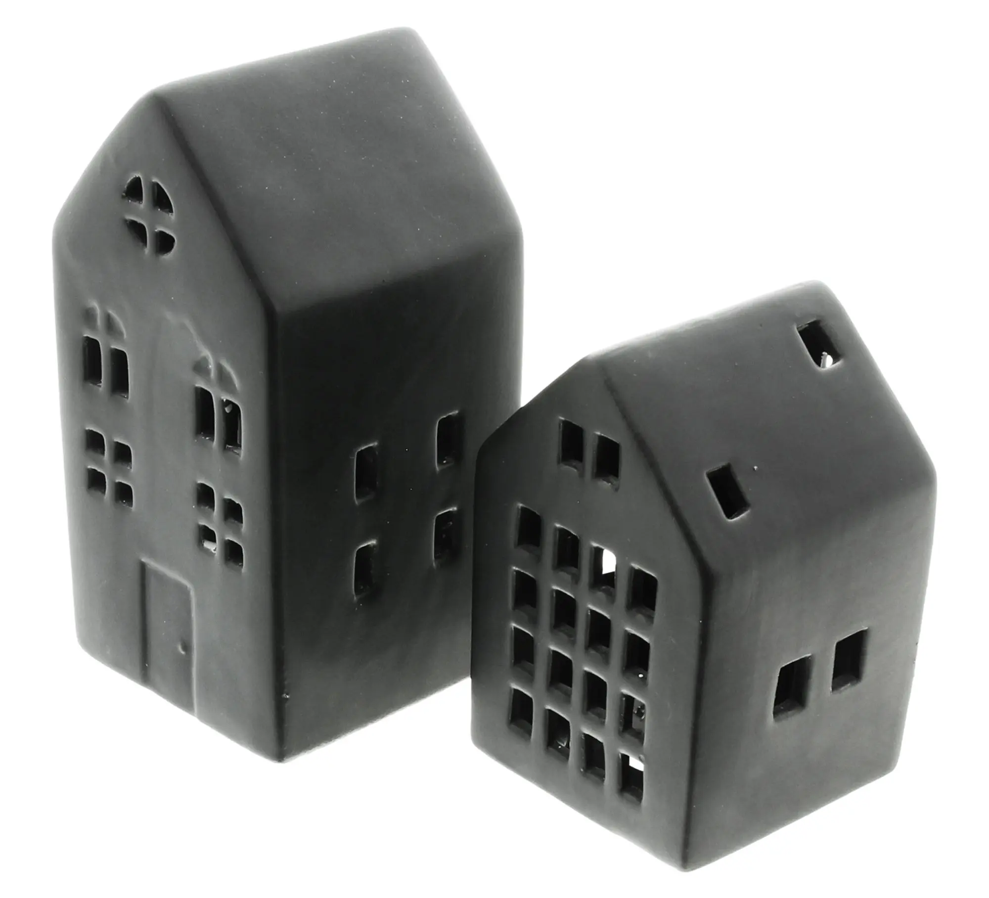 Acheter Lot de 2 maisons LED "Black"  dans la boutique en ligne de Frank Flechtwaren pour Pâques