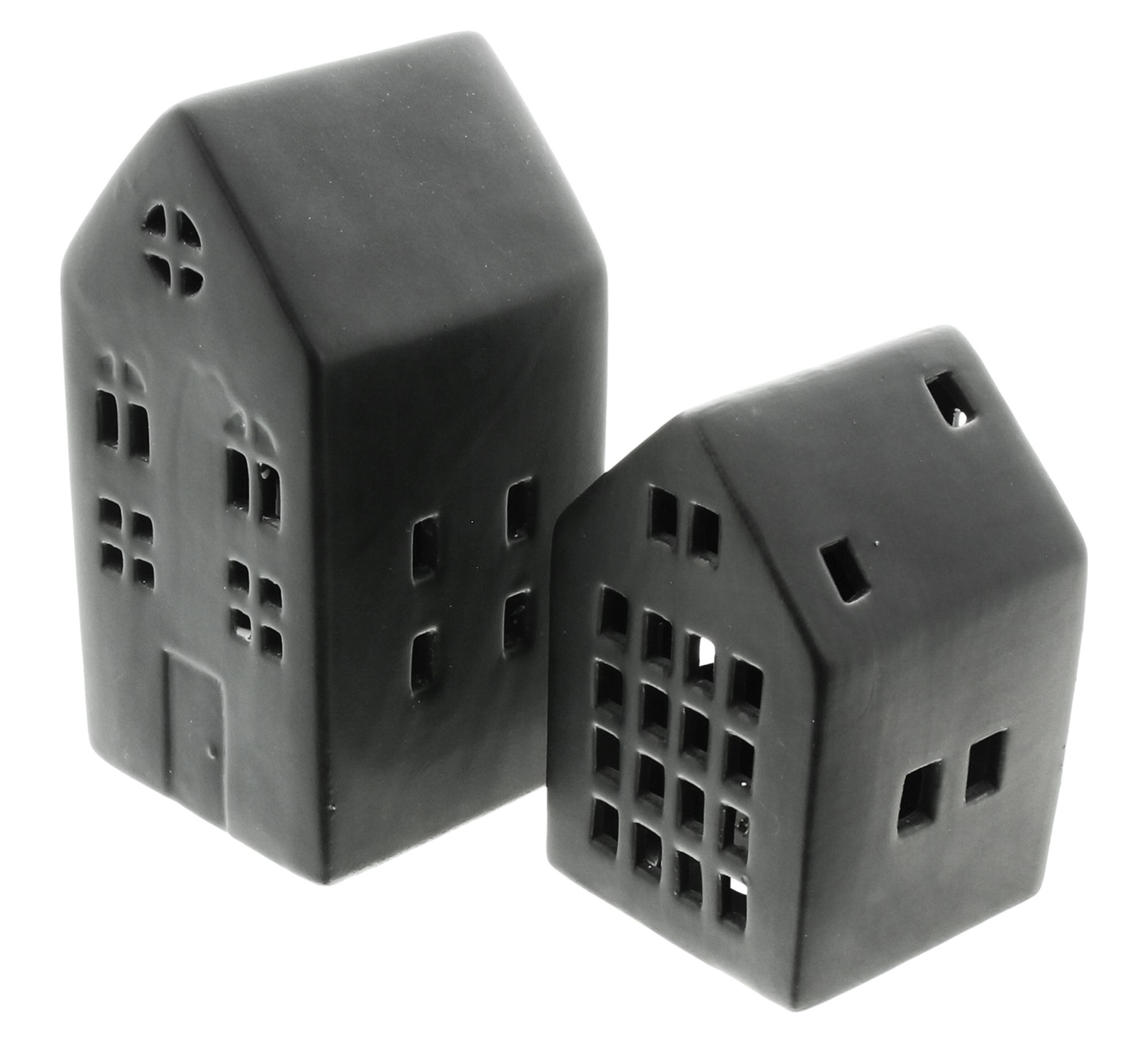 Acheter Lot de 2 maisons LED "Black"  dans la boutique en ligne de Frank Flechtwaren pour Pâques