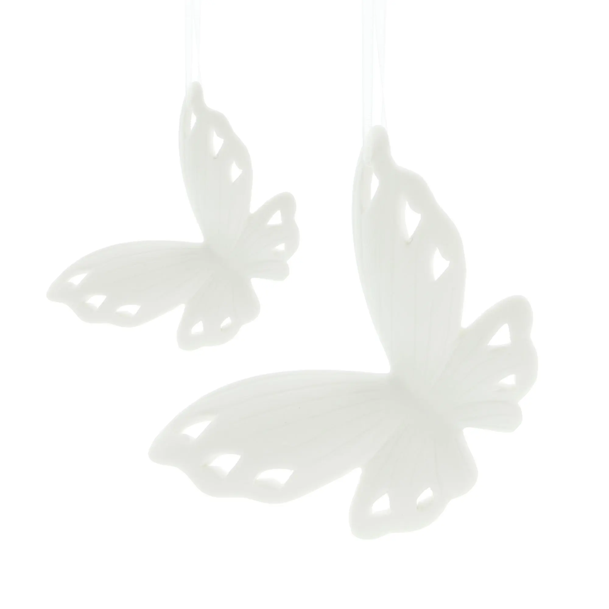 Acheter Lot de 5 papillons à suspendre "blanc"  dans la boutique en ligne de Frank Flechtwaren pour Pâques