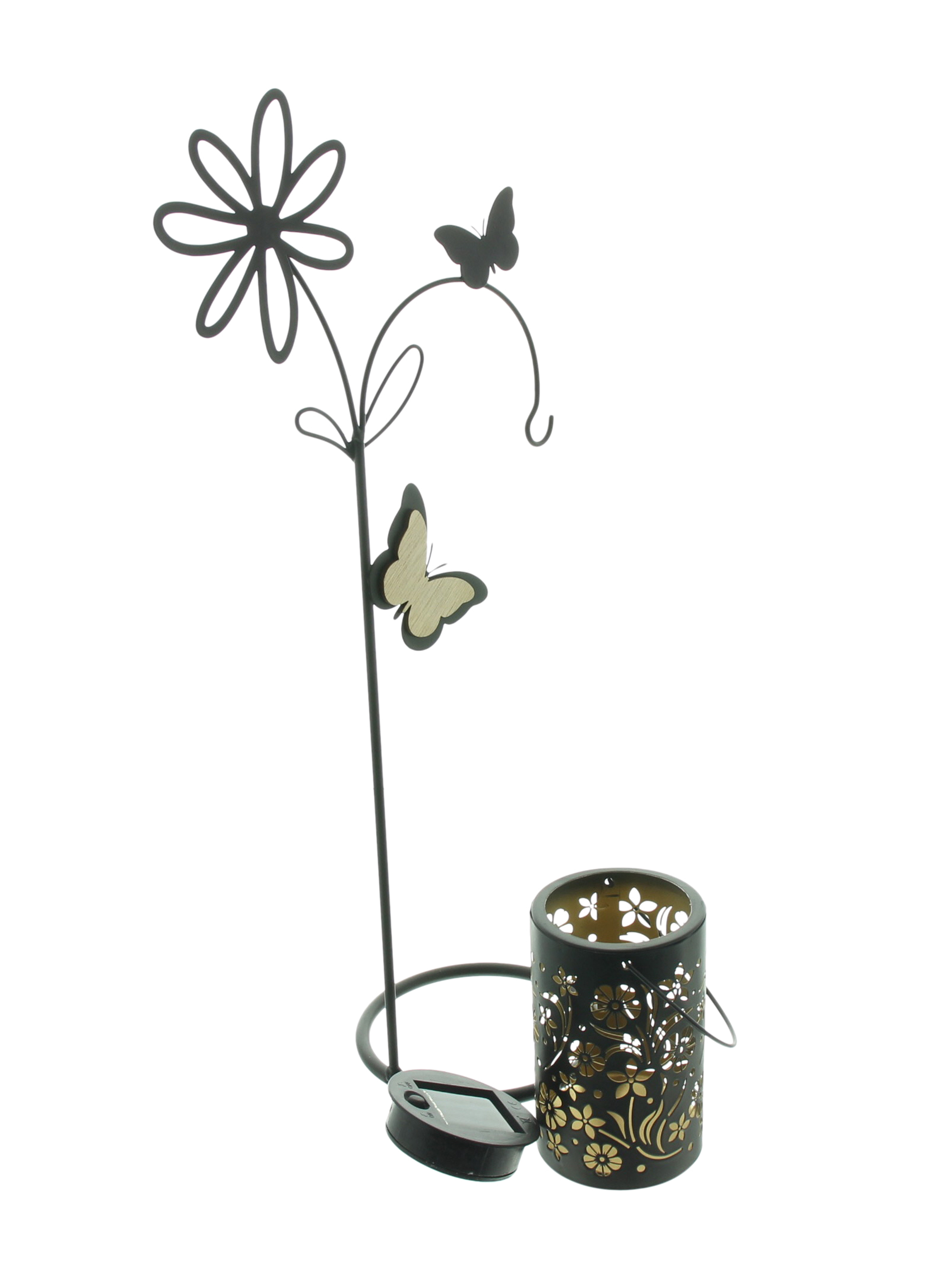 Acheter Déco solaire "lanterne fleurie"  dans la boutique en ligne de Frank Flechtwaren pour Nouvel arrivage