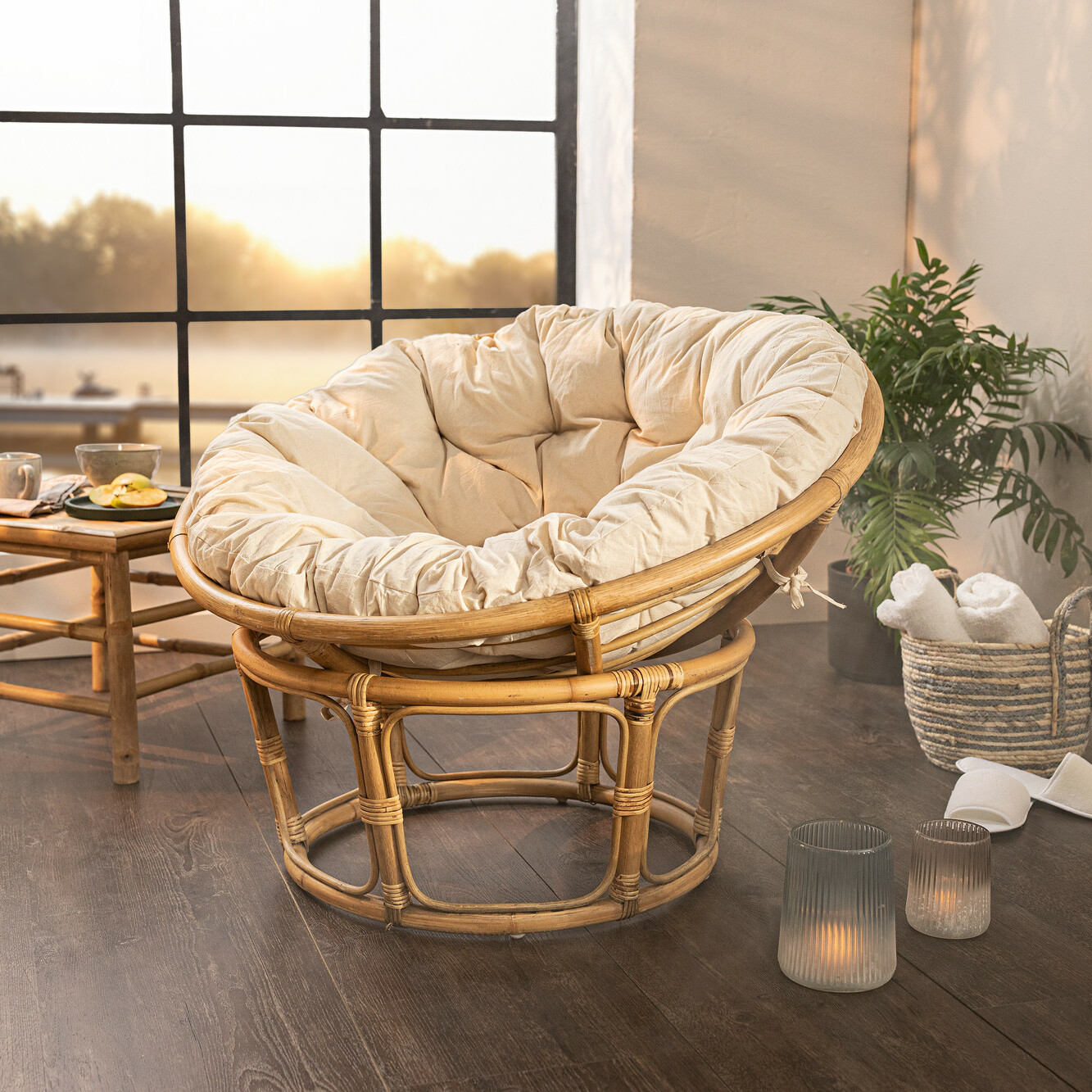 Acheter Fauteuil relax "Papasan", 3 éléments  dans la boutique en ligne de Frank Flechtwaren