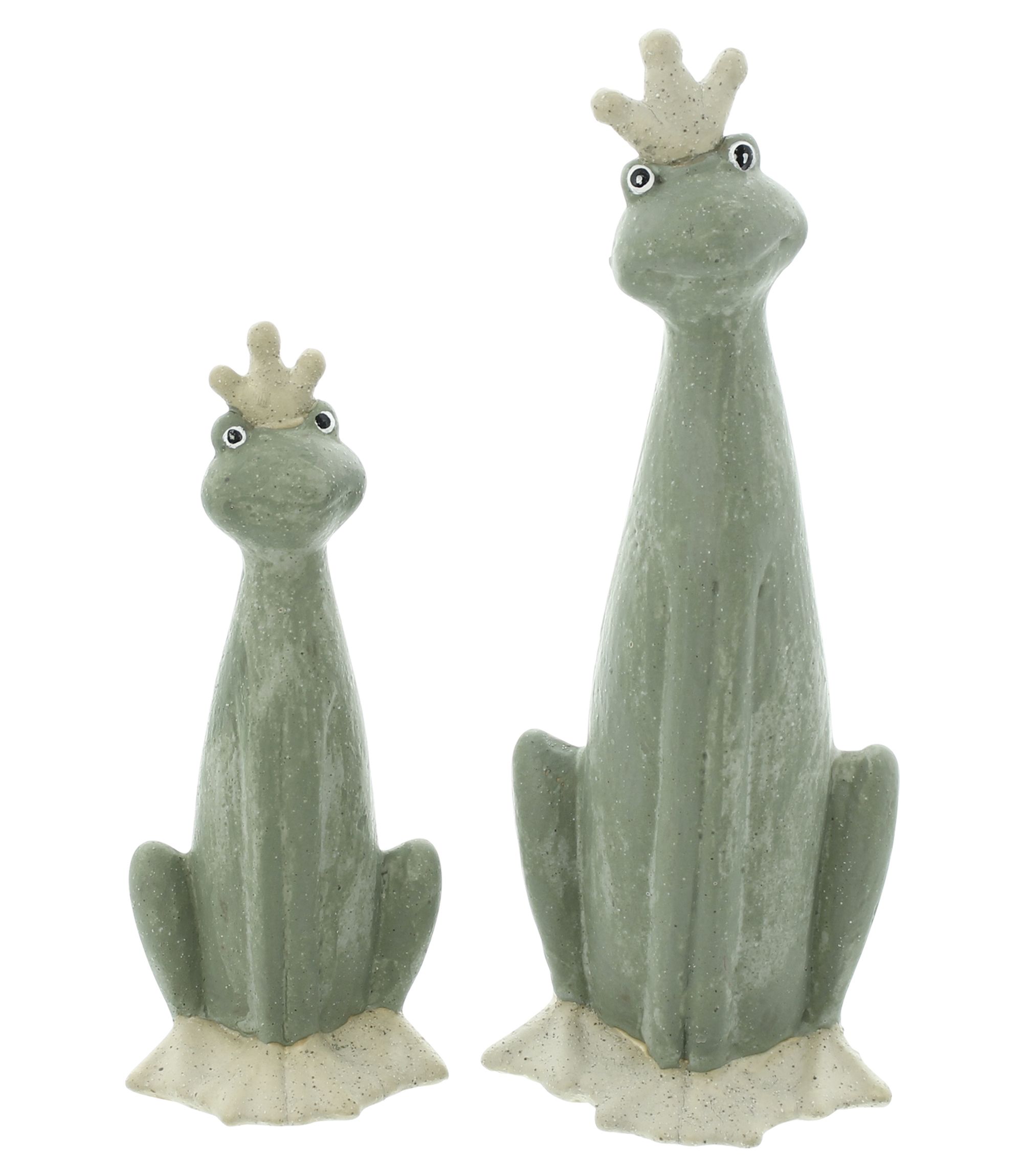 Acheter Lot de 2 figurines "roi grenouille"  dans la boutique en ligne de Frank Flechtwaren pour Figurines de jardin