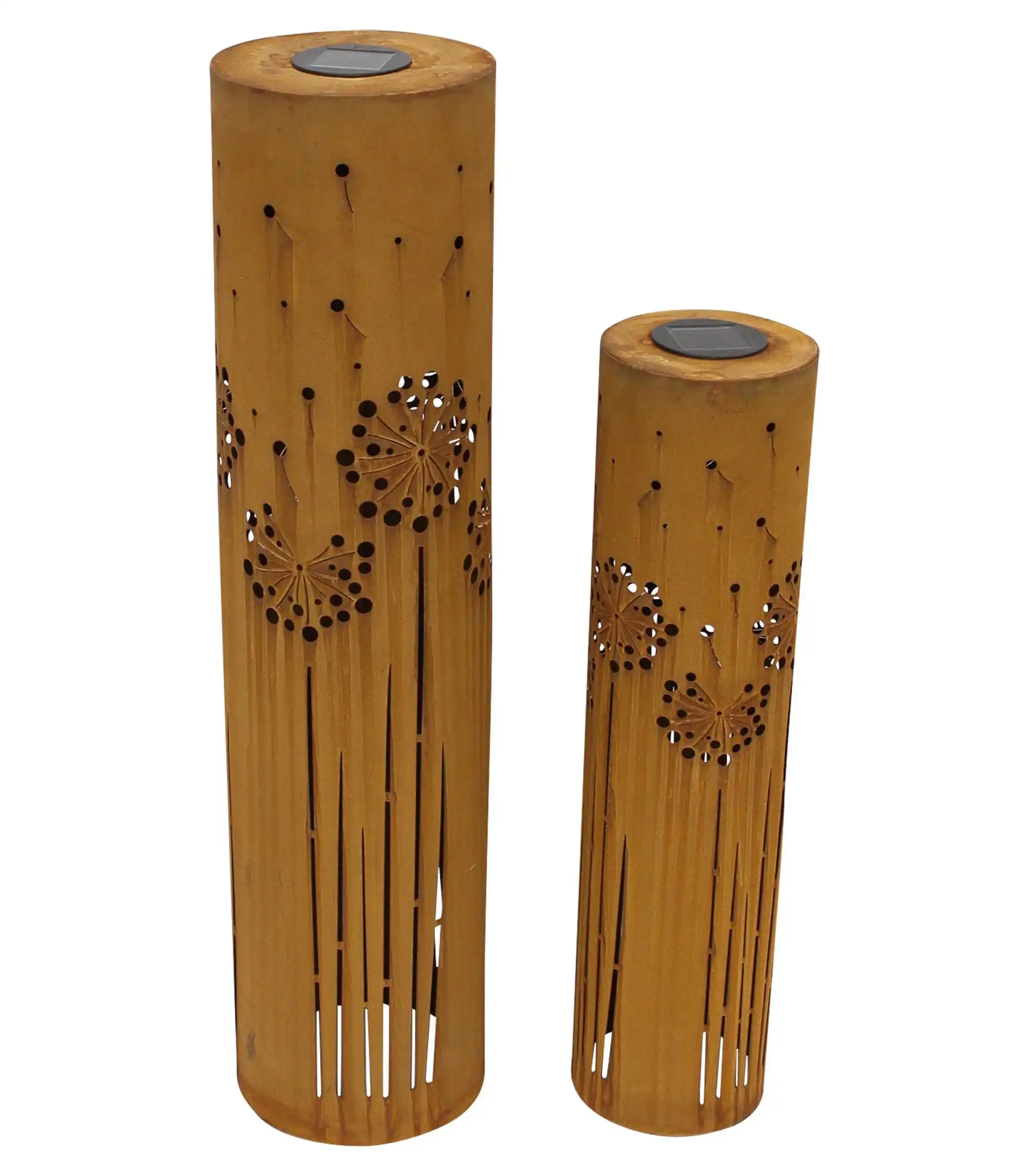 Acheter Lot de 2 colonnes LED solaires "pissenlit"  dans la boutique en ligne de Frank Flechtwaren pour Pâques