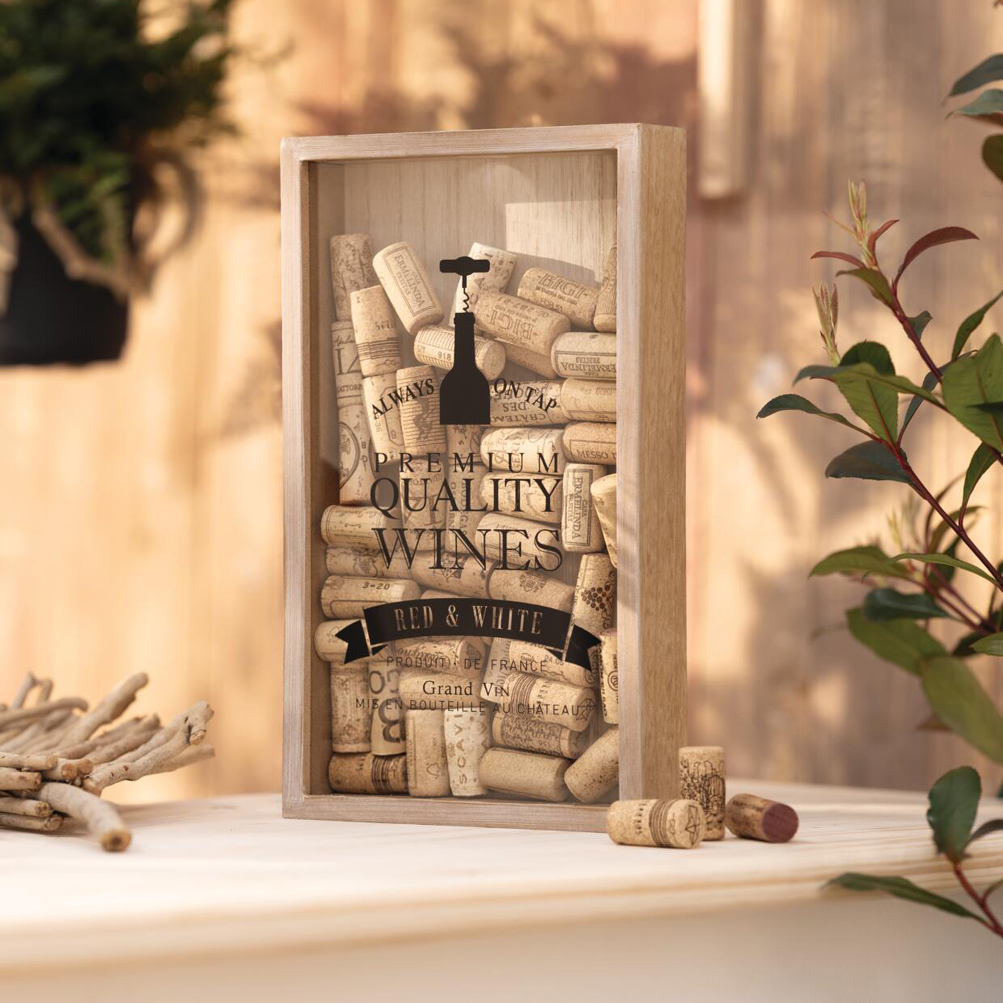 Acheter Collecteur de bouchons "Vin"  dans la boutique en ligne de Frank Flechtwaren pour Nouvel arrivage