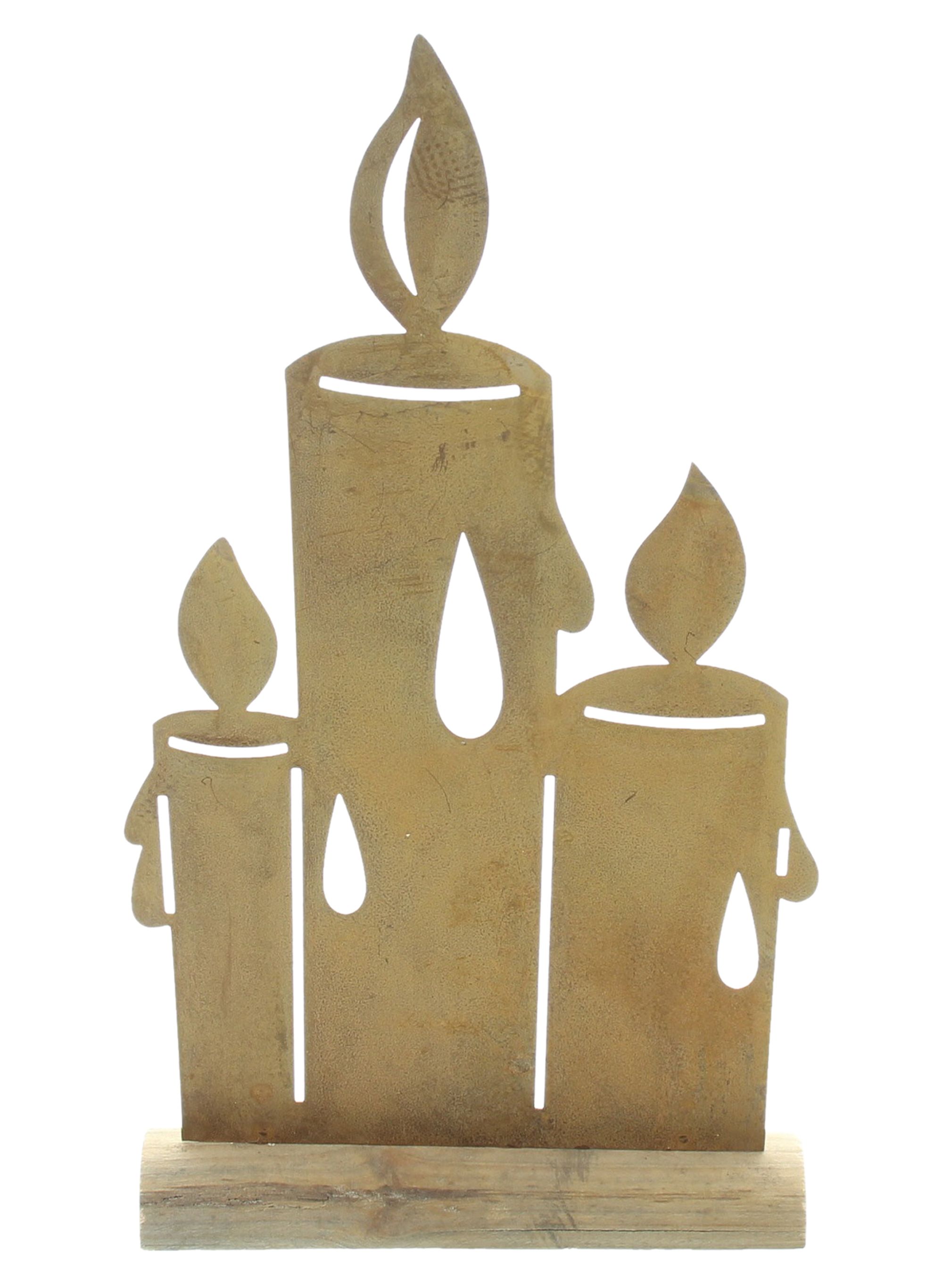 Acheter Décoration métallique "bougies"  dans la boutique en ligne de Frank Flechtwaren pour Figurines