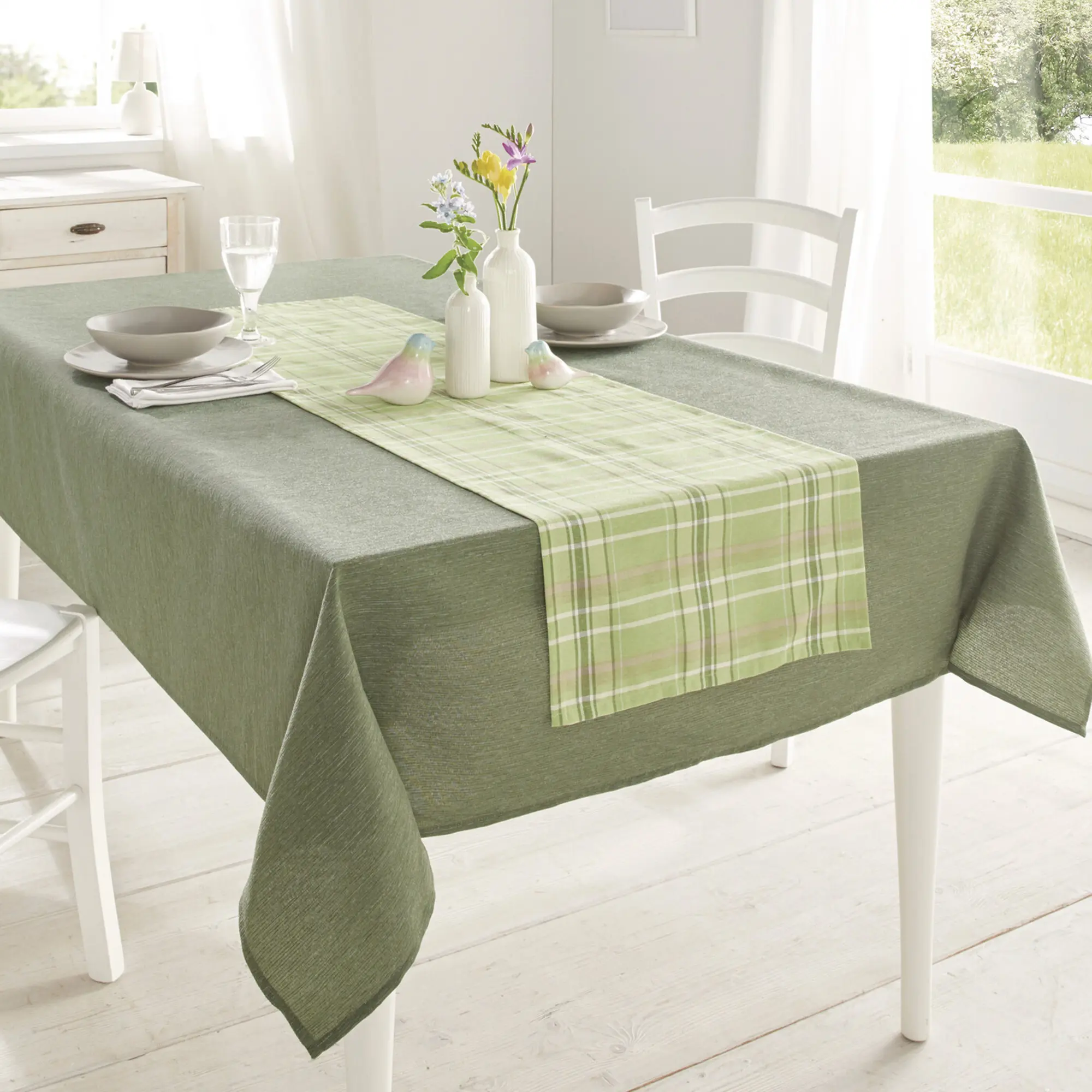 Acheter Chemin de table "carreau"  dans la boutique en ligne de Frank Flechtwaren