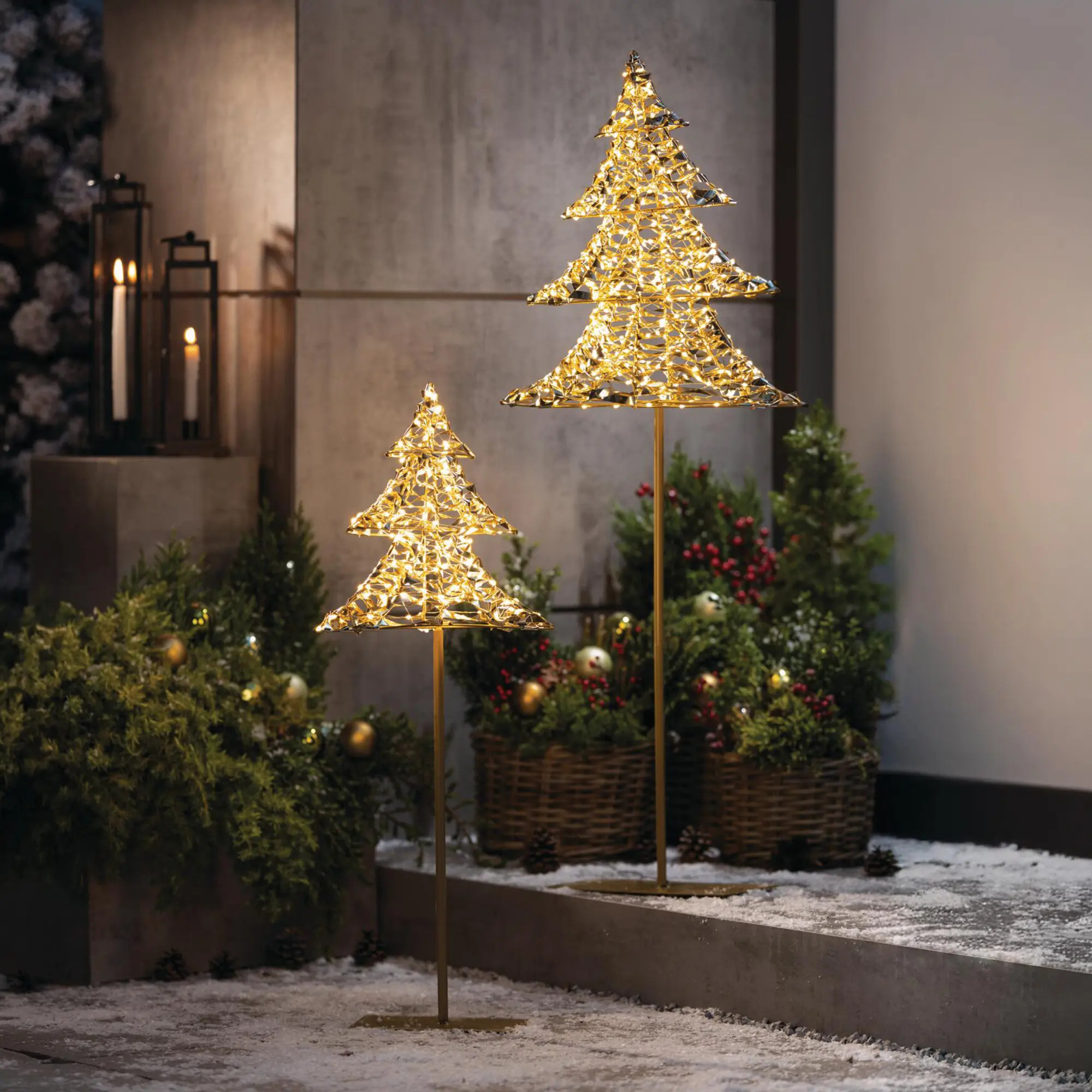Acheter Sapin LED « Golden », 2 lot de set dans la boutique en ligne de Frank Flechtwaren