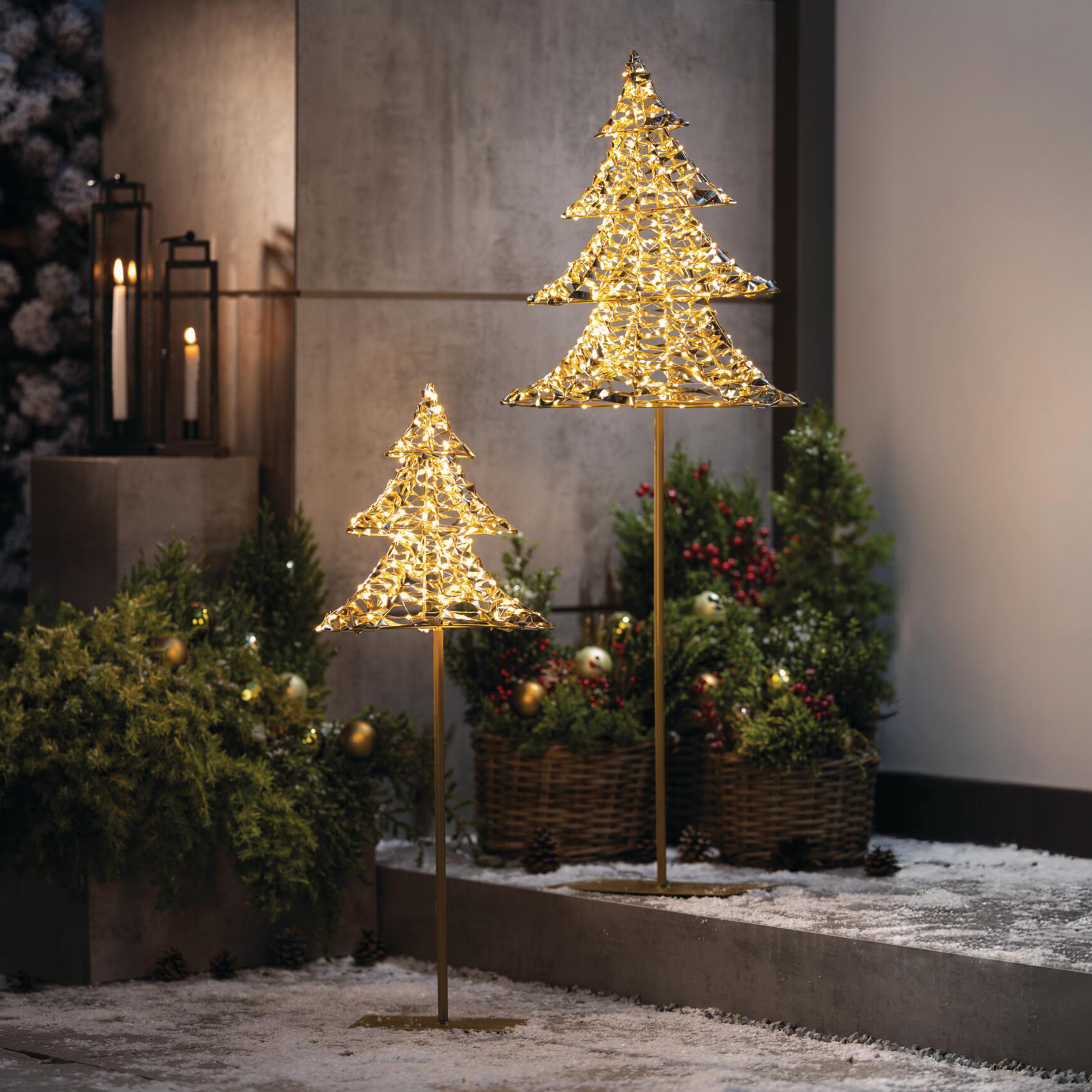 Acheter Sapin LED « Golden », 2 lot de set dans la boutique en ligne de Frank Flechtwaren pour Sapins