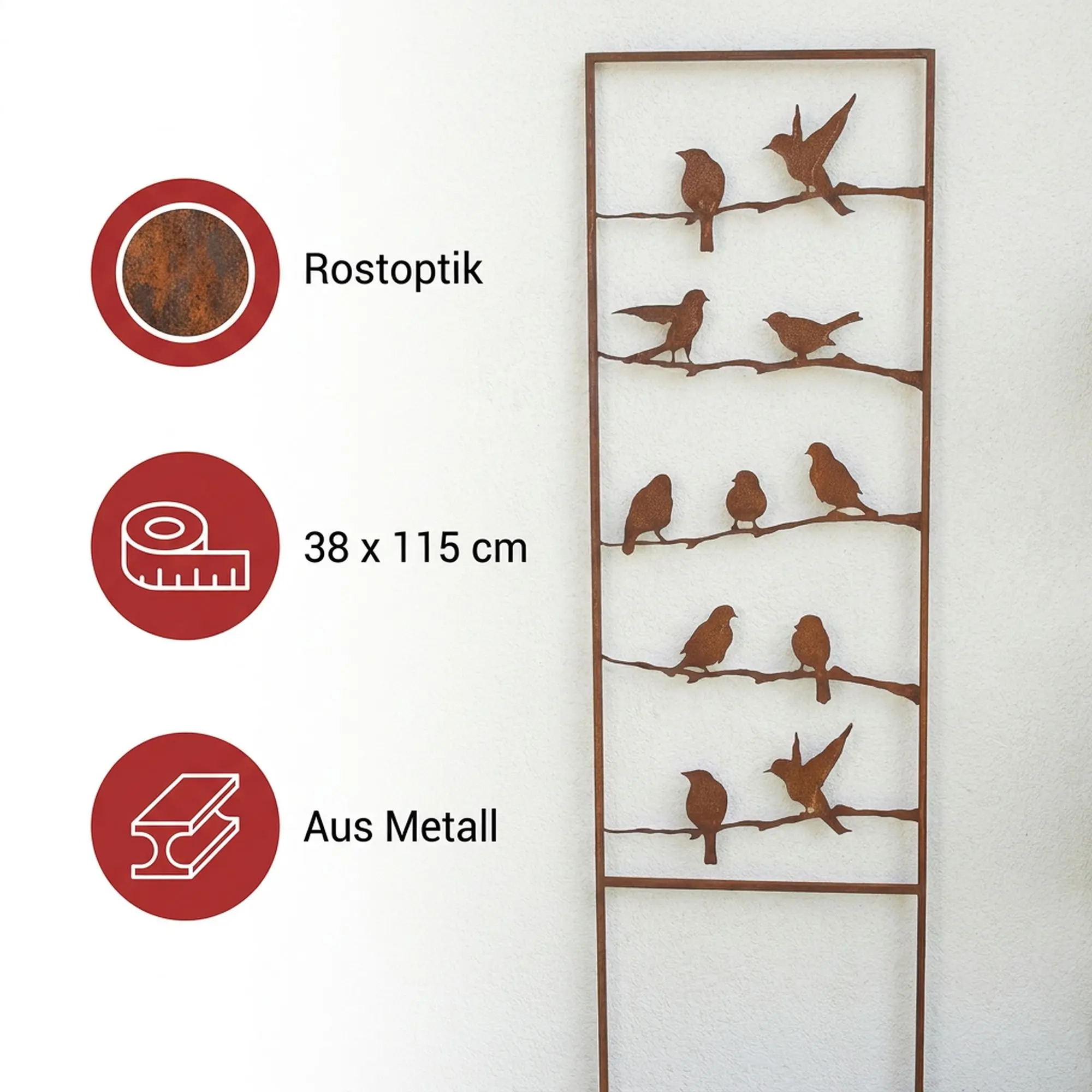 Acheter Échelle décorative "chant d'oiseaux"  dans la boutique en ligne de Frank Flechtwaren pour Jardin de Pâques coloré