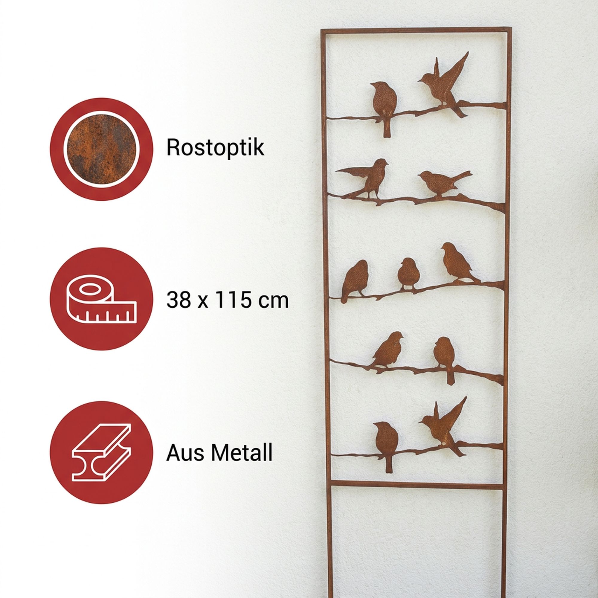 Acheter Échelle décorative "chant d'oiseaux"  dans la boutique en ligne de Frank Flechtwaren pour Jardin de Pâques coloré