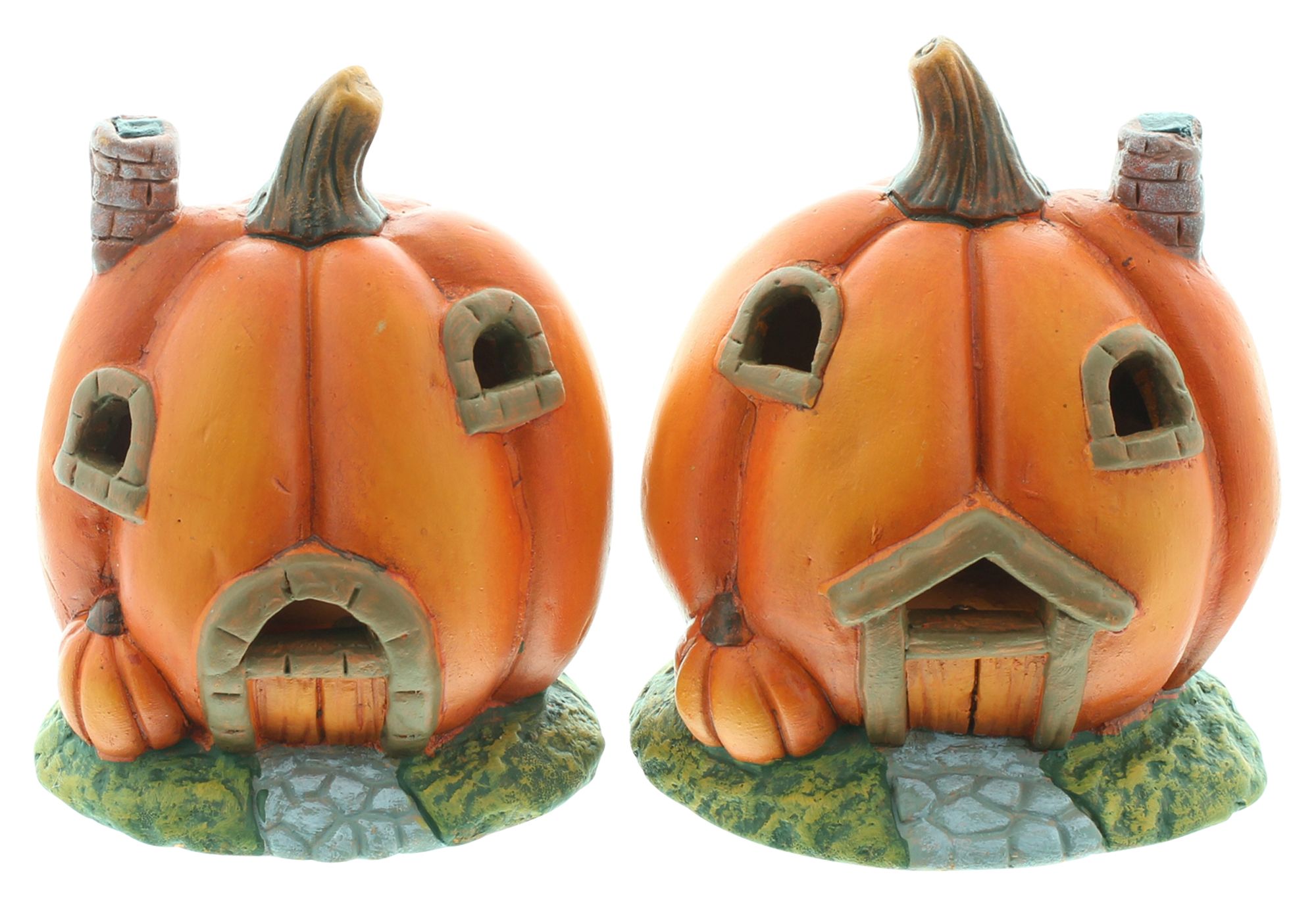 Acheter Lot de 2 maisons citrouilles LED "petits amis"  dans la boutique en ligne de Frank Flechtwaren pour Automne