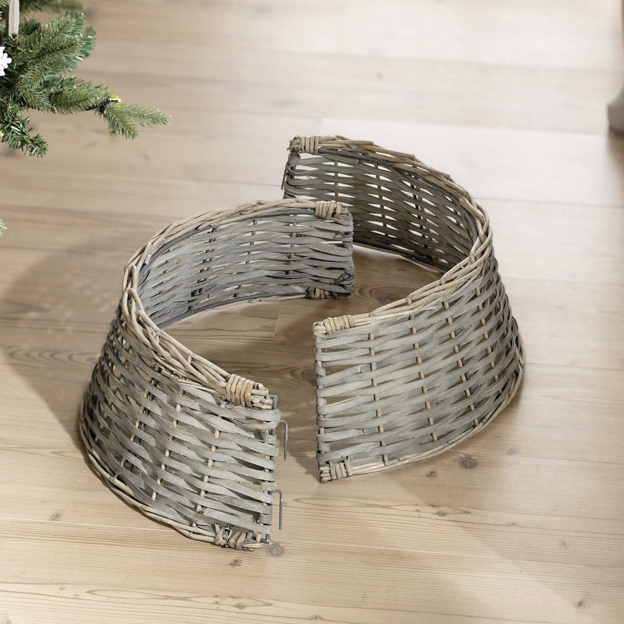 Acheter Anneau de sapin de Noël "Grey"  dans la boutique en ligne de Frank Flechtwaren pour Sapins