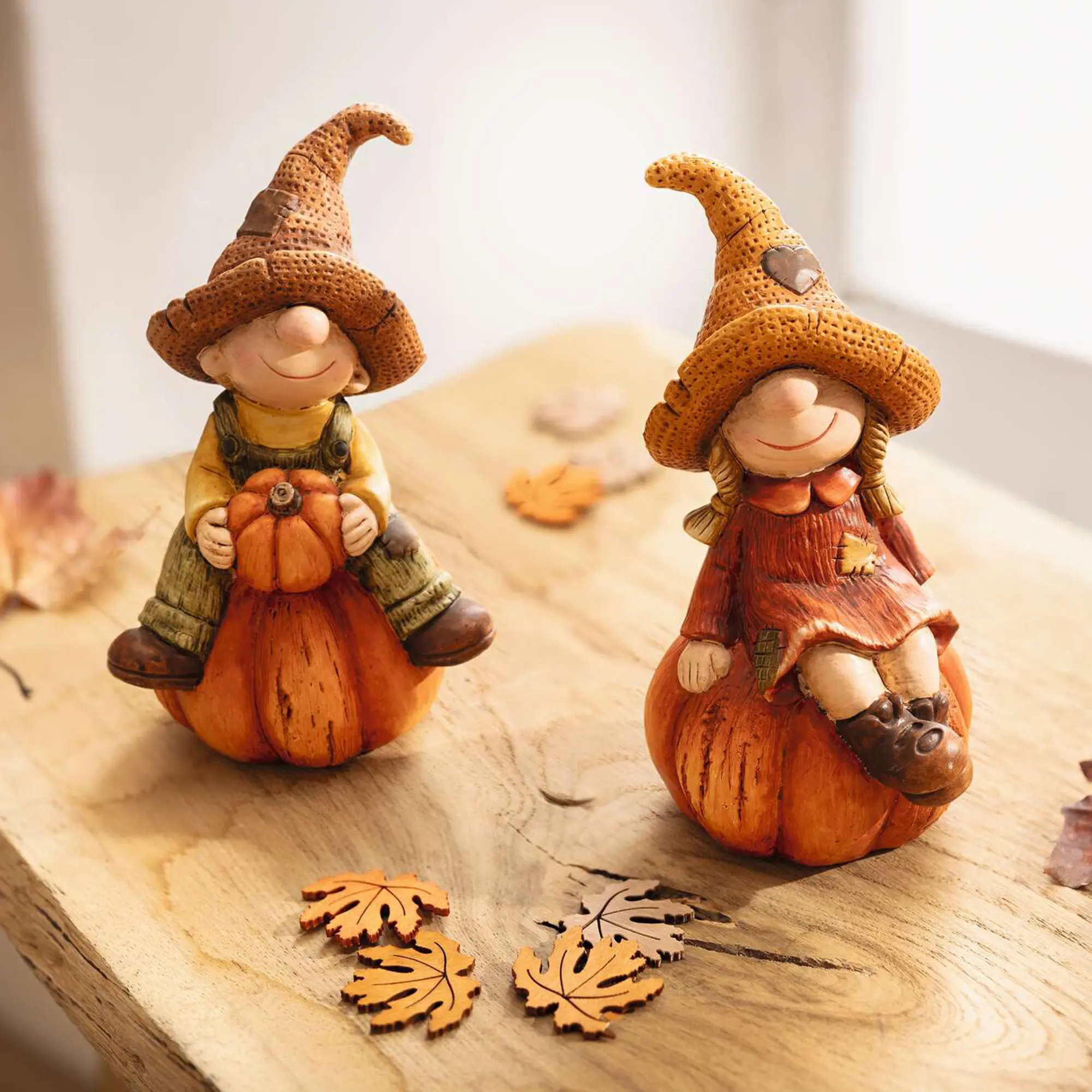 Acheter Lot de 2 figurines "fête de la citrouille"  dans la boutique en ligne de Frank Flechtwaren