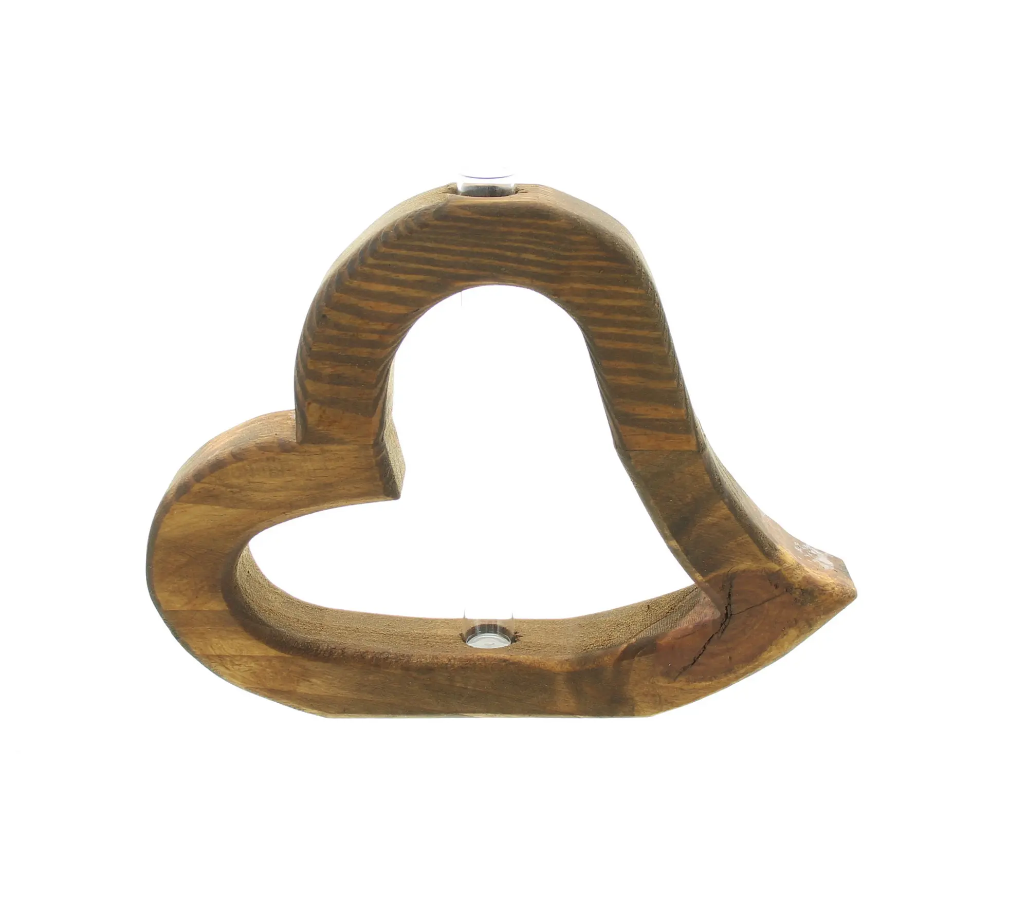 Acheter Cœur en bois"petit vase", brun  dans la boutique en ligne de Frank Flechtwaren pour Vases
