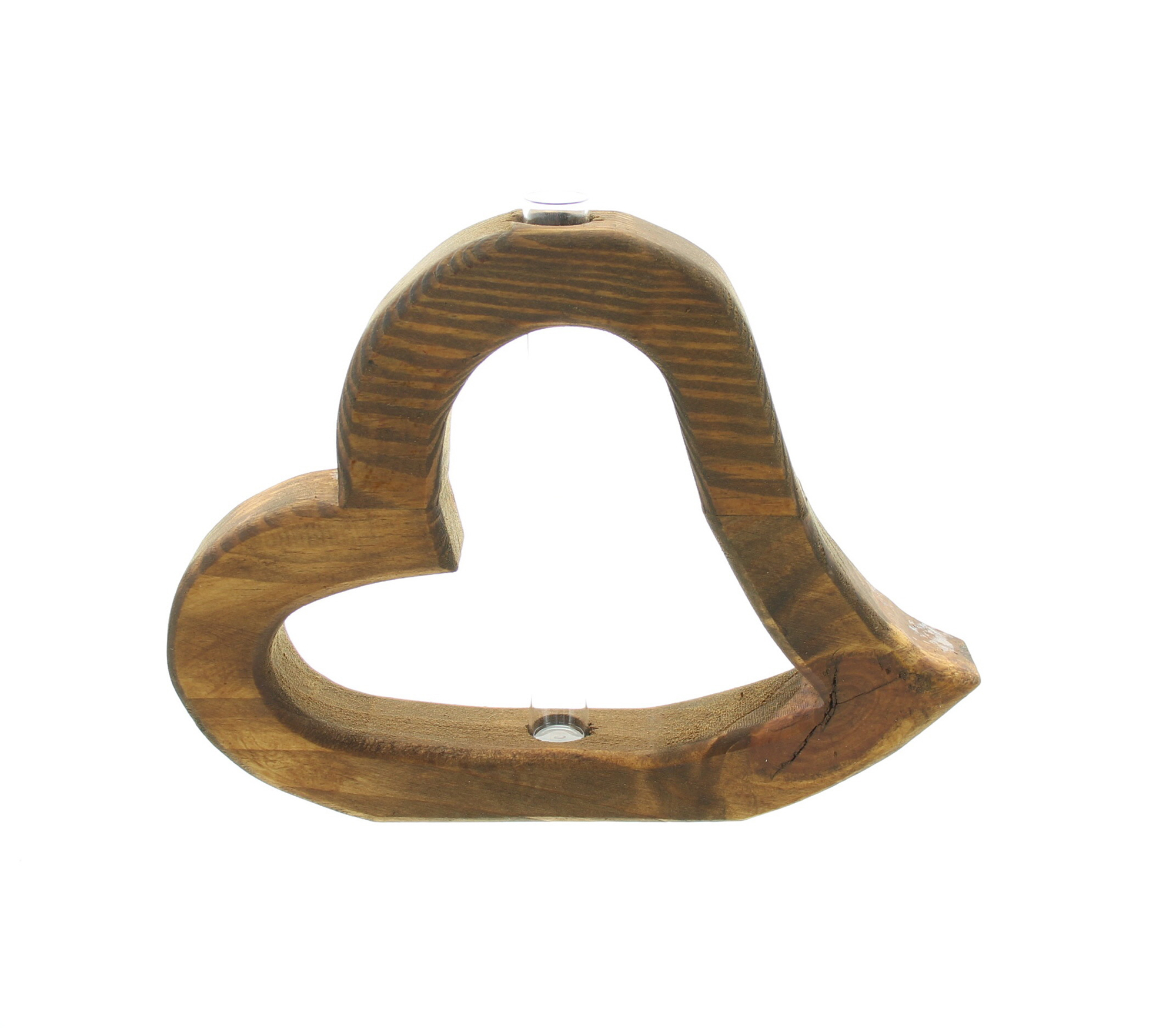 Acheter Cœur en bois"petit vase", brun  dans la boutique en ligne de Frank Flechtwaren pour Vases